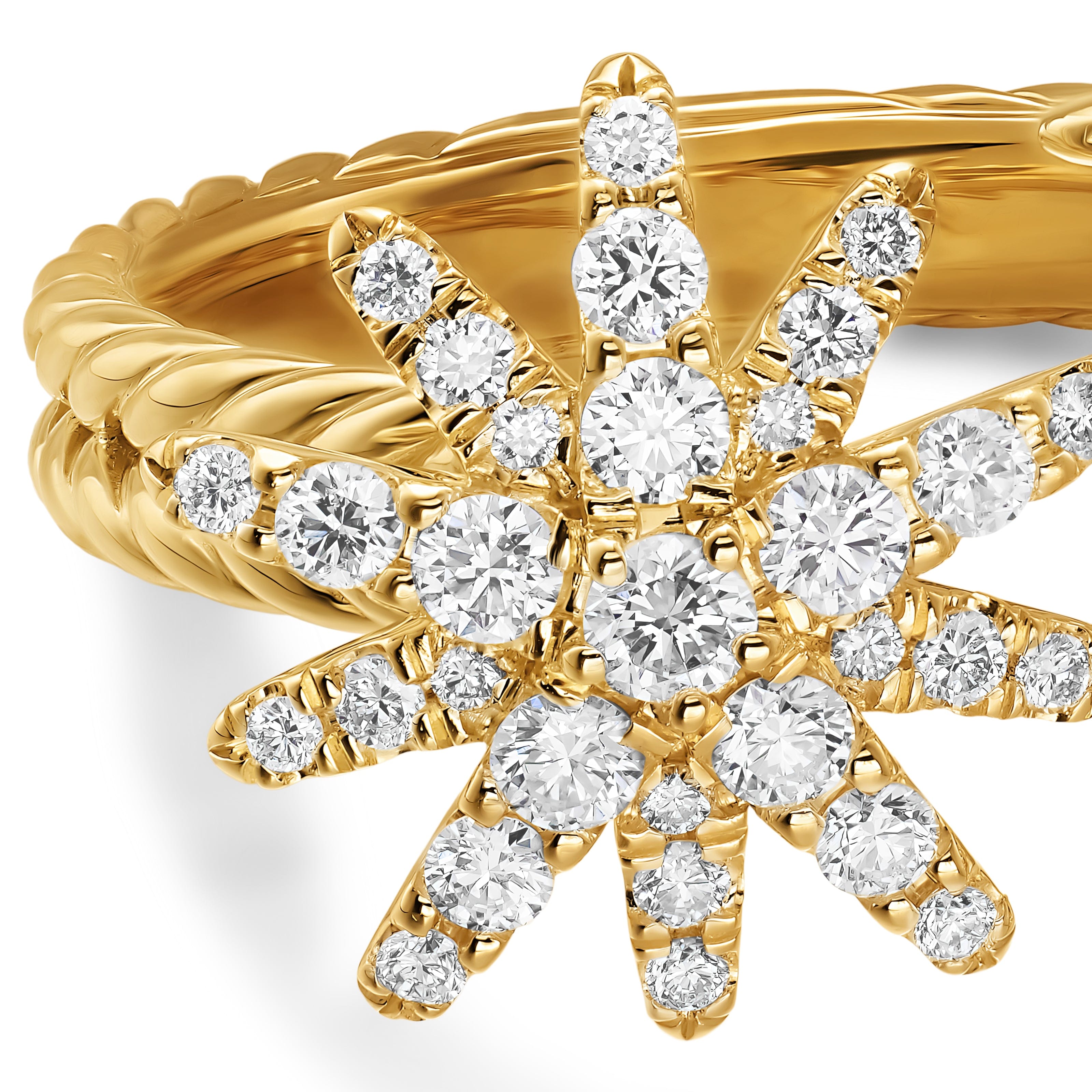 David Yurman Starburst Collection Ring in 18K Yellow Gold