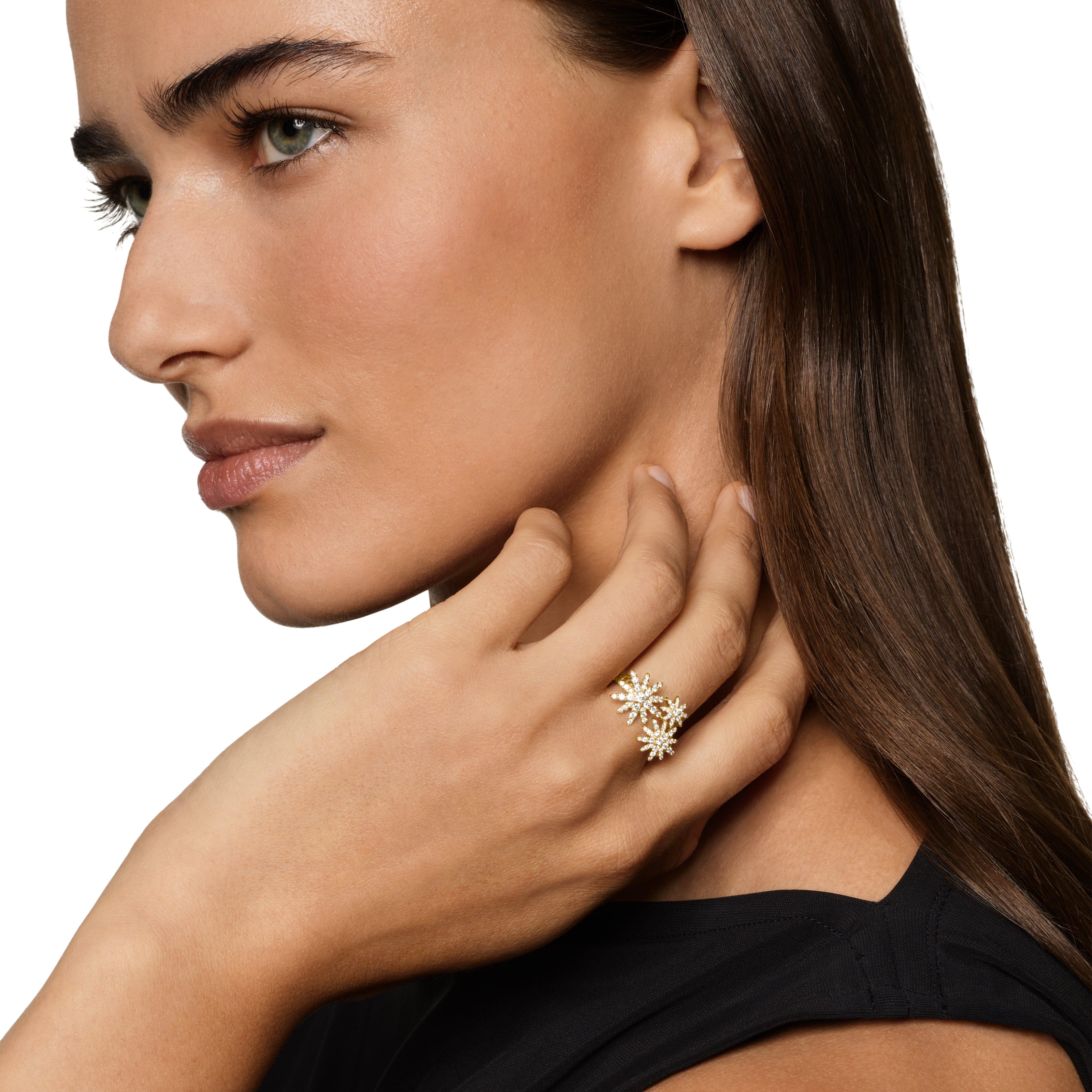 David Yurman Starburst Collection Ring in 18K Yellow Gold