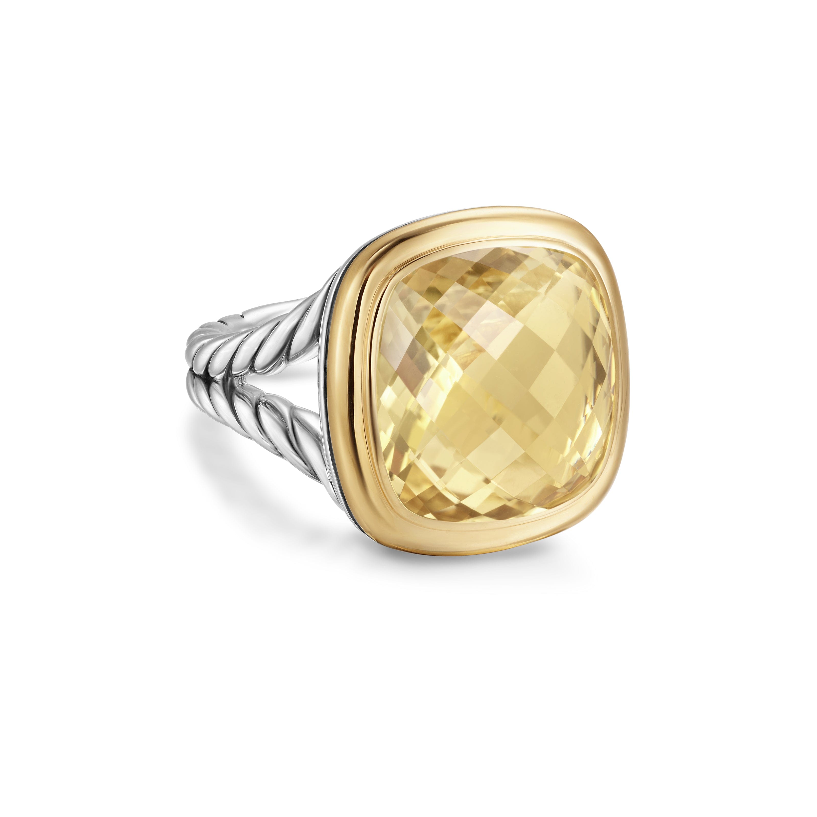 David Yurman Albion® Collection Ring in Sterling Silver and 18k Gold