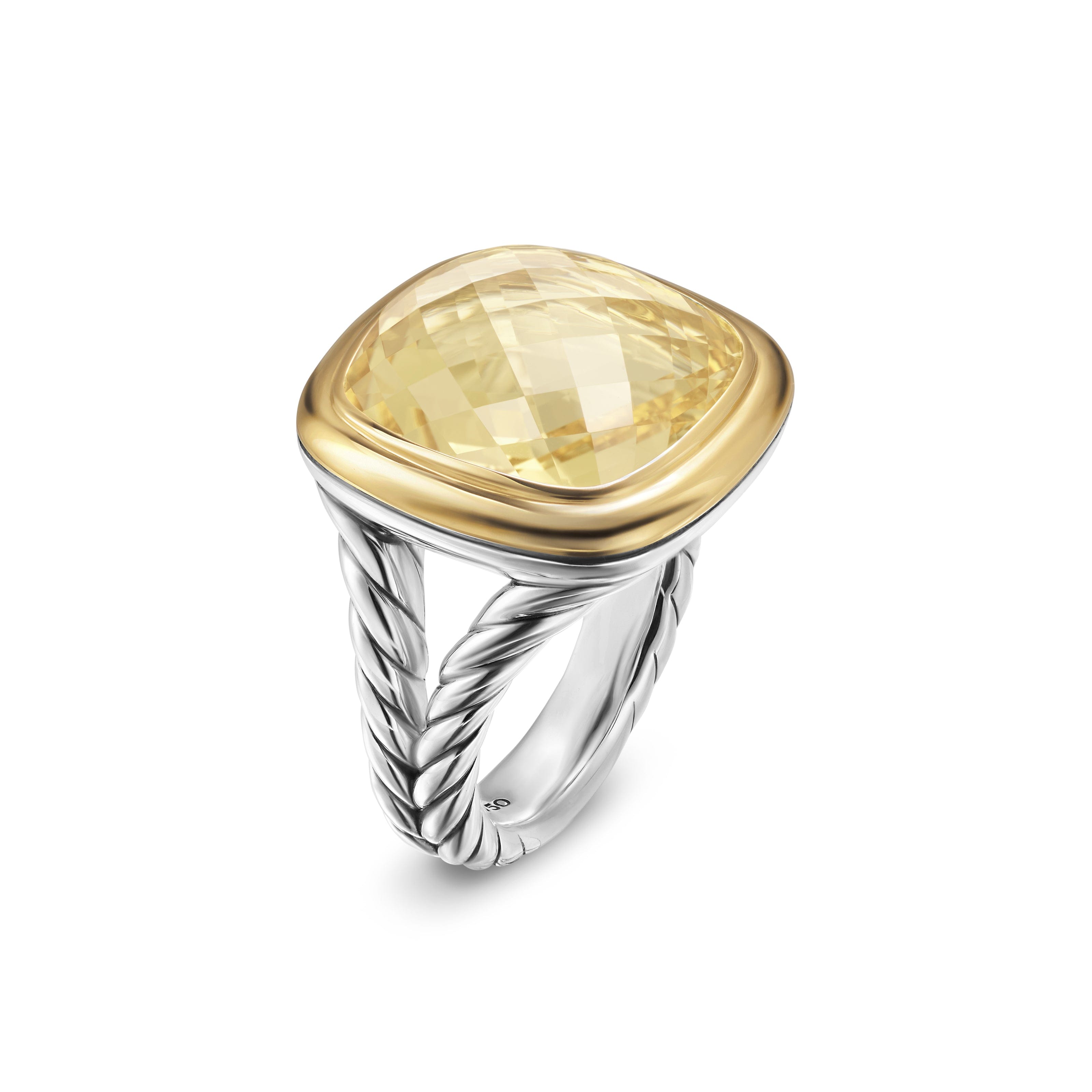 David Yurman Albion® Collection Ring in Sterling Silver and 18k Gold