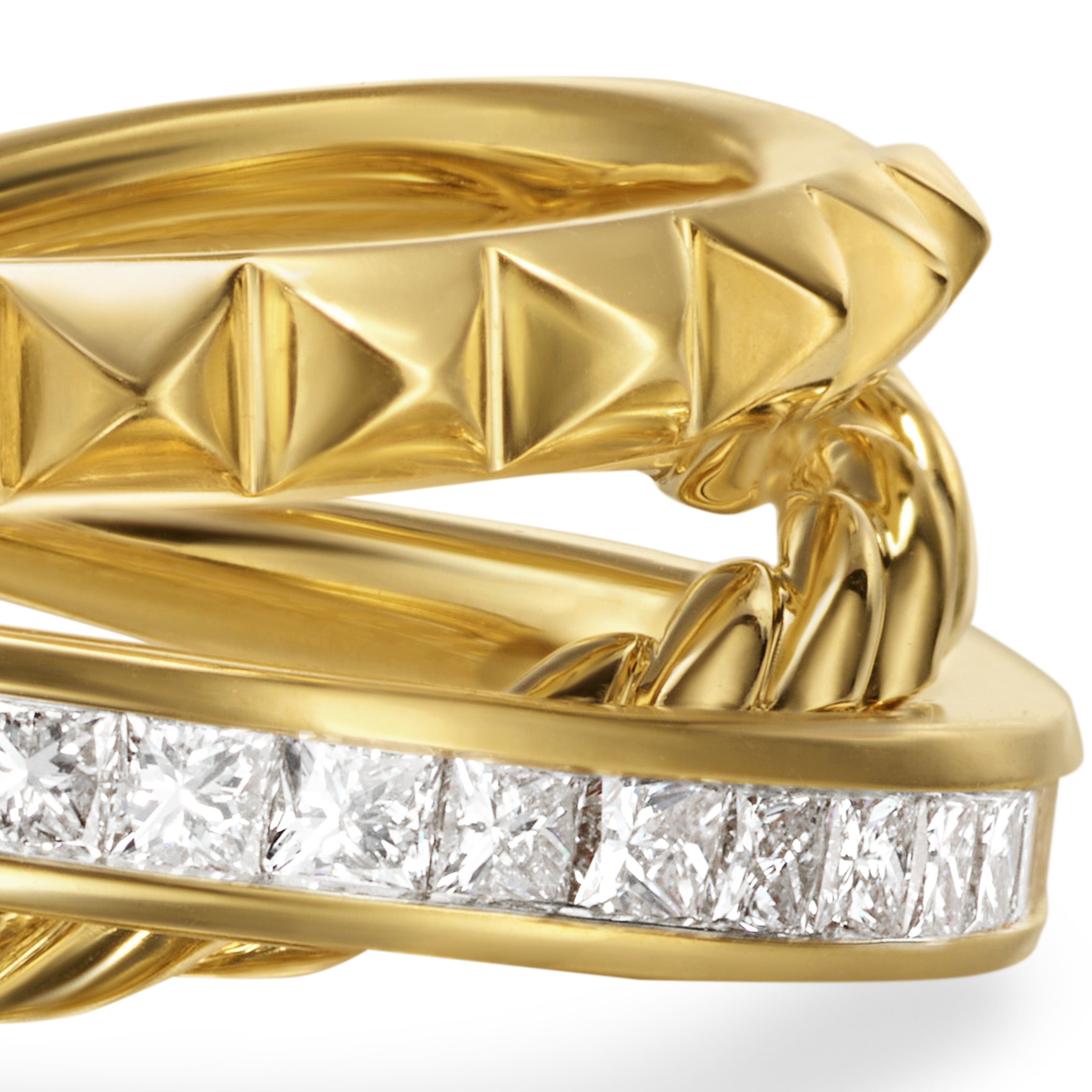 David Yurman Crossover® Collection Ring in 18K Yellow Gold