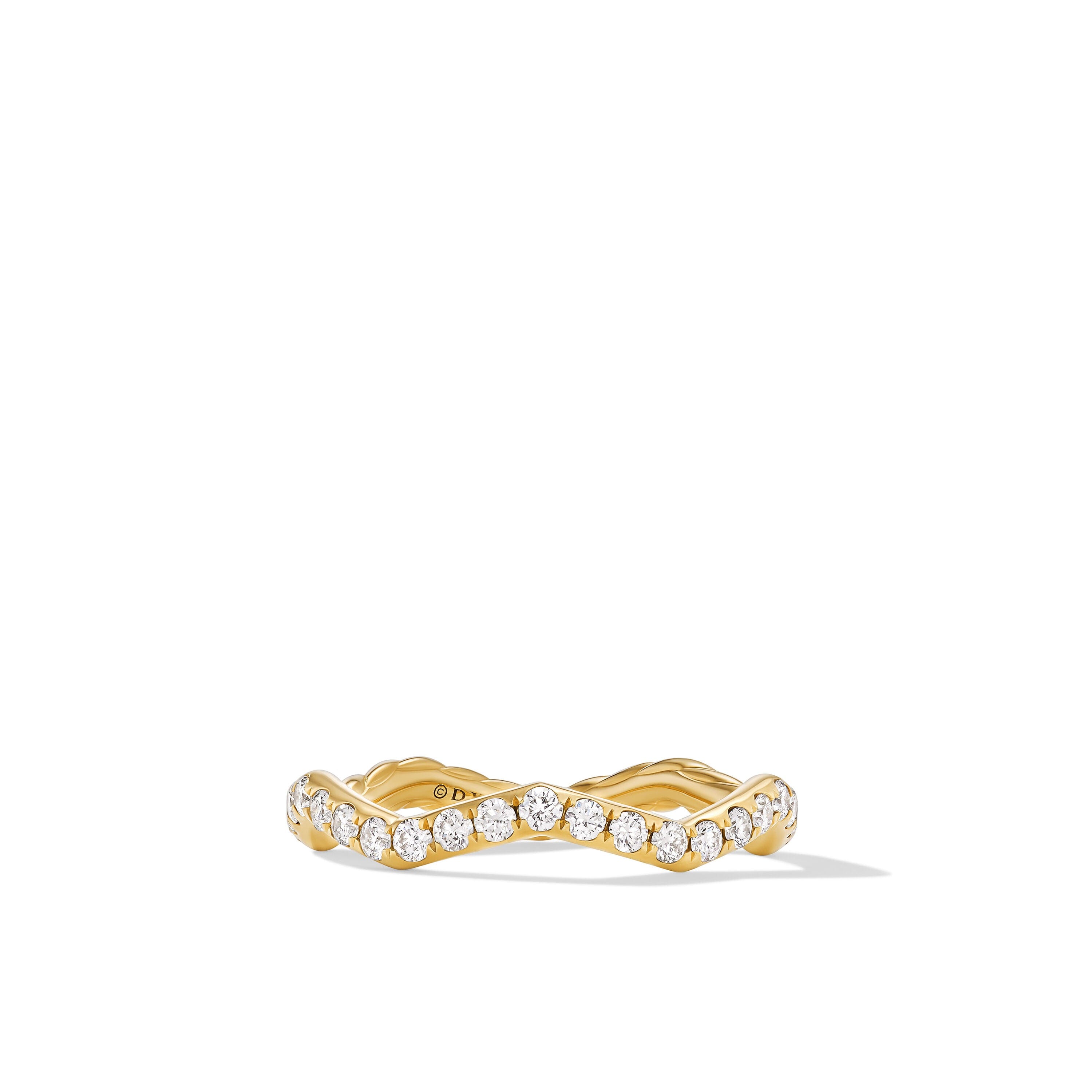 David Yurman Zig Zag Collection Ring in 18K Yellow Gold