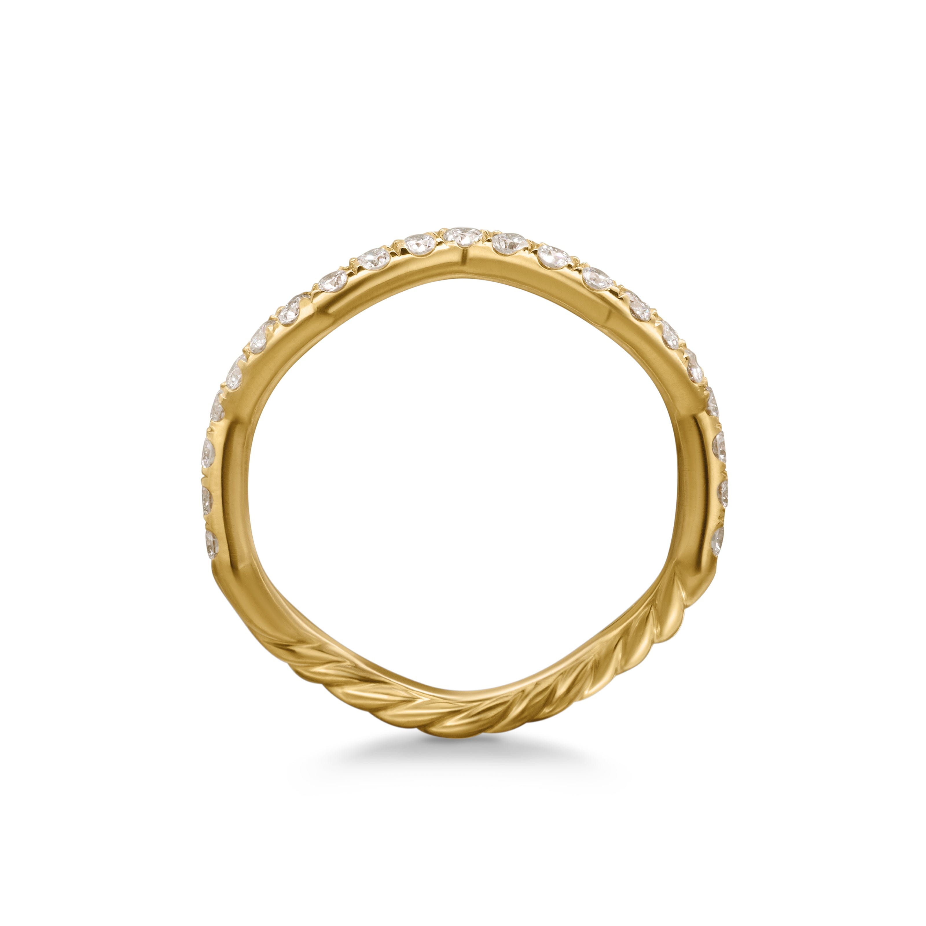 David Yurman Zig Zag Collection Ring in 18K Yellow Gold