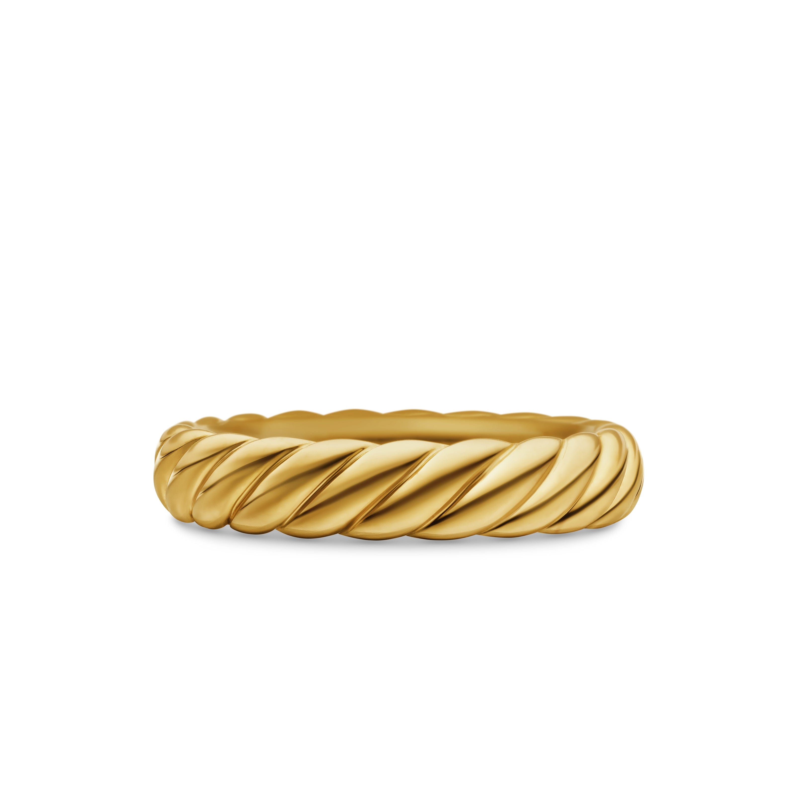 David Yurman Sculpted Cable Collection Ring in 18K Yellow Gold