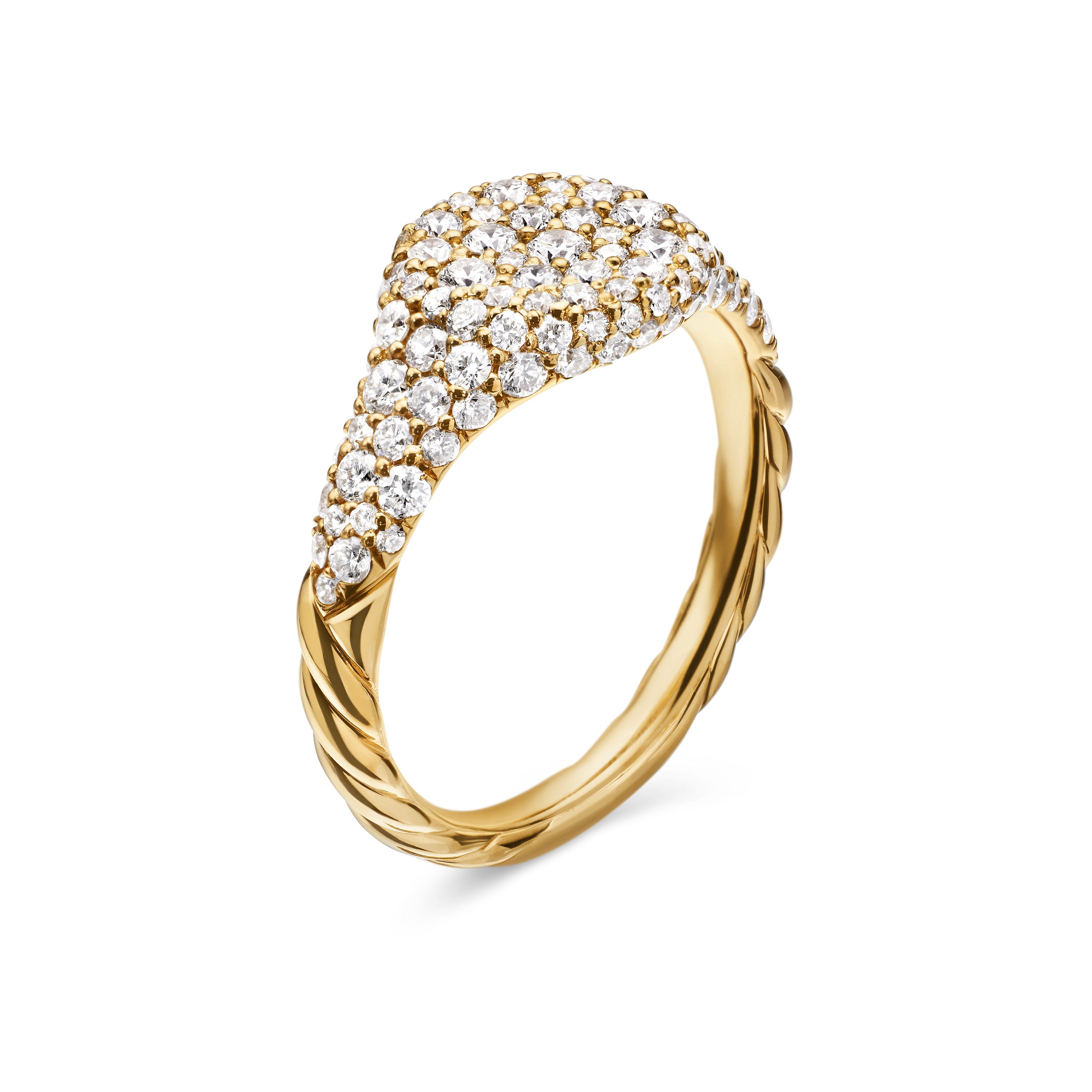 David Yurman Pinky Rings Collection Ring in 18K Yellow Gold