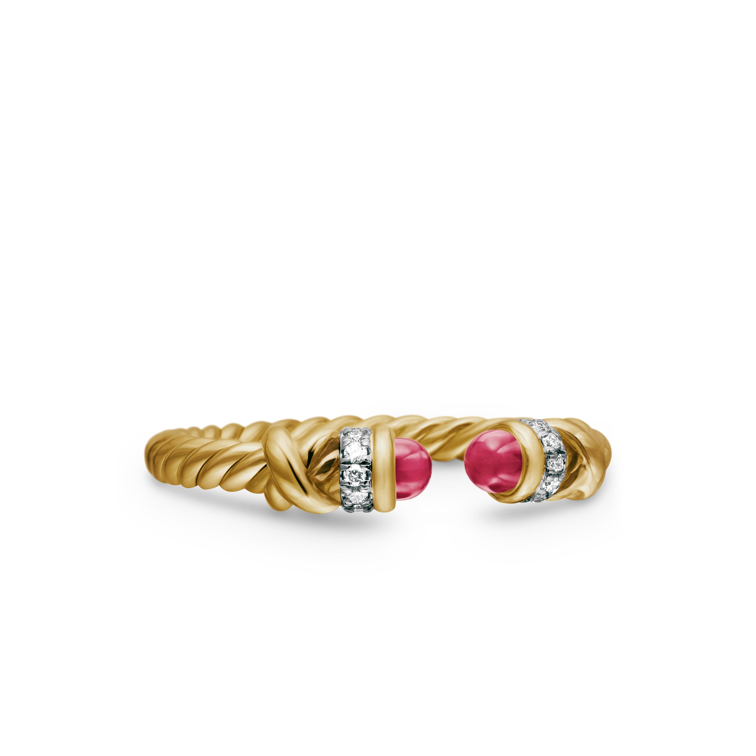 David Yurman DY Helena Collection Ring in 18K Yellow Gold
