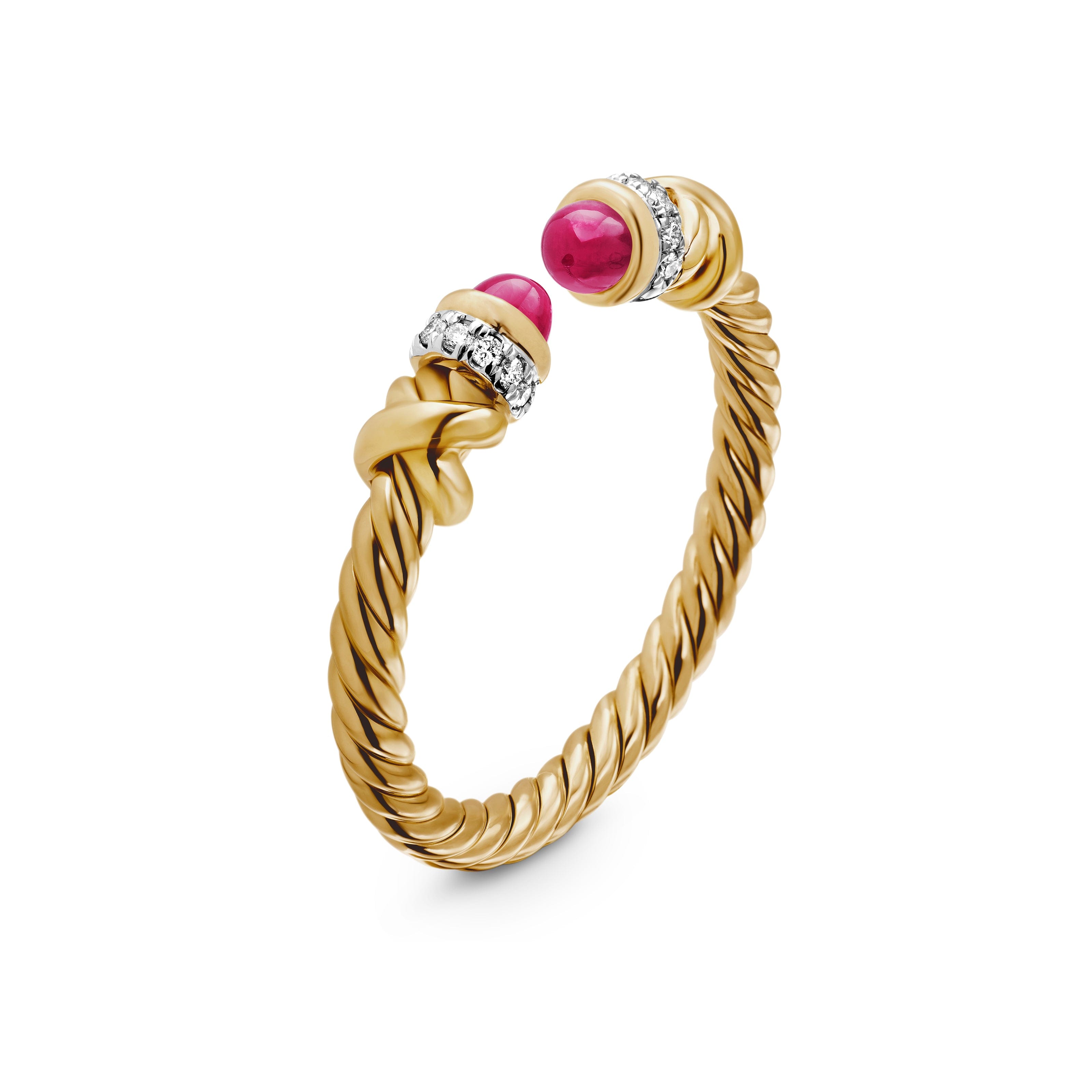 David Yurman DY Helena Collection Ring in 18K Yellow Gold