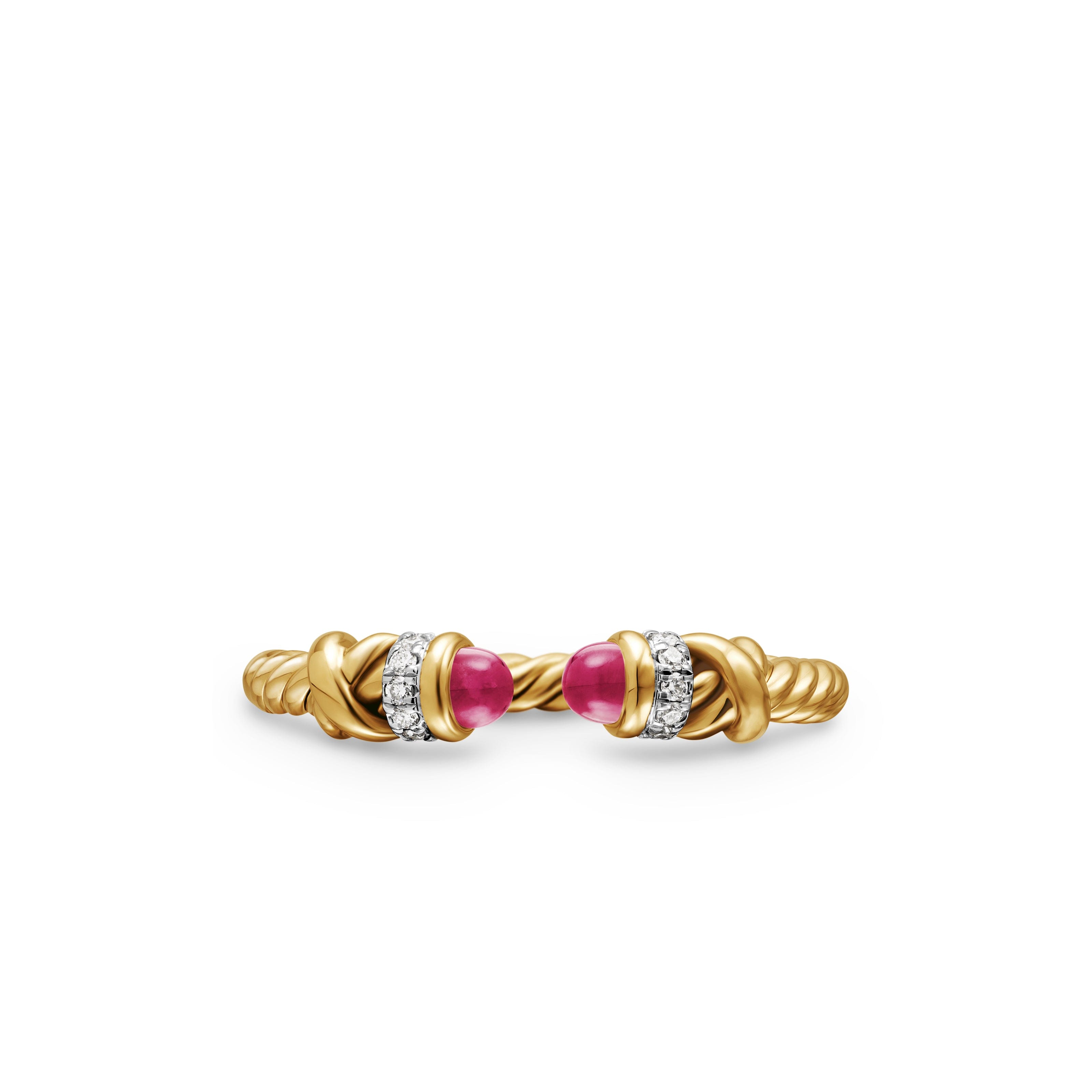 David Yurman DY Helena Collection Ring in 18K Yellow Gold