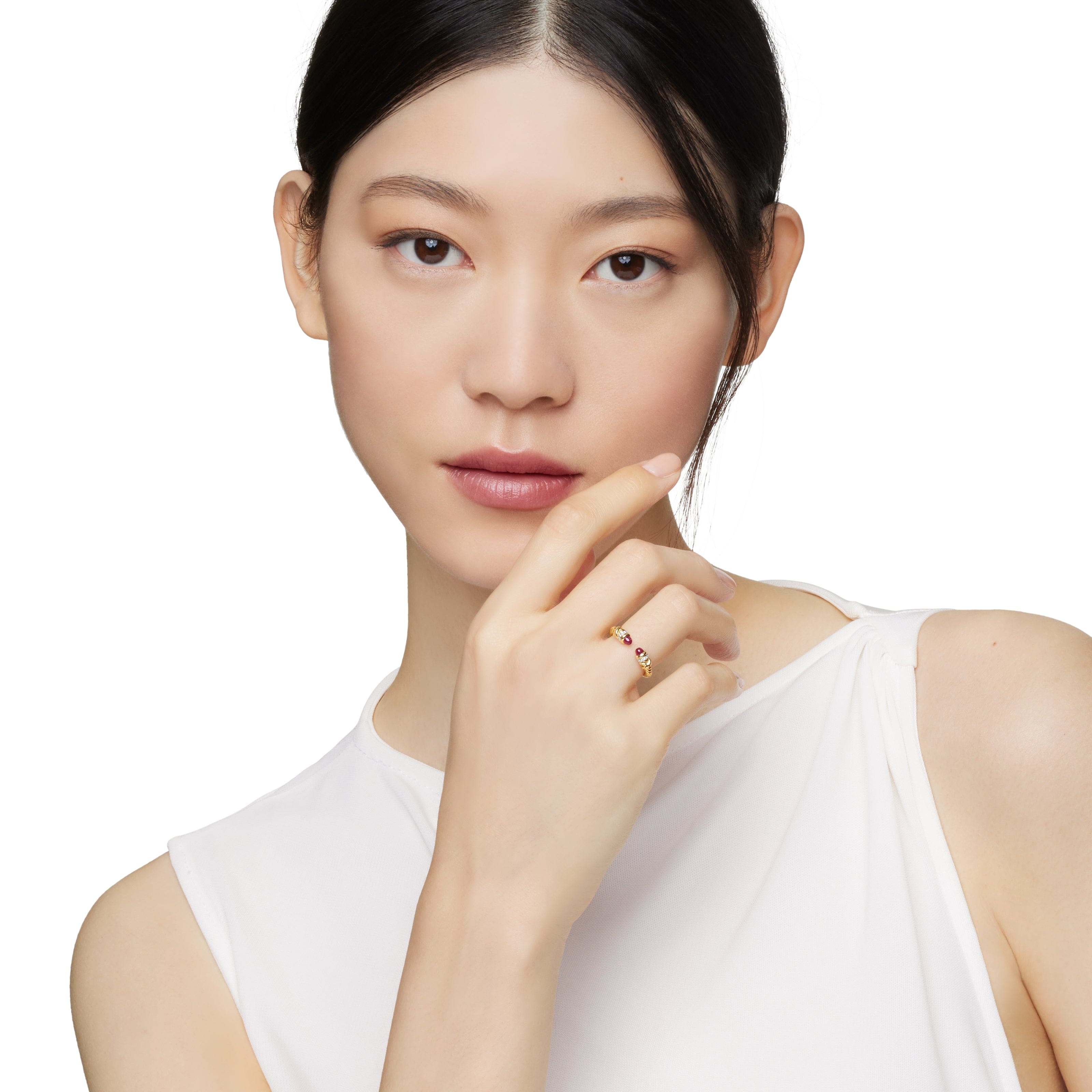 David Yurman DY Helena Collection Ring in 18K Yellow Gold