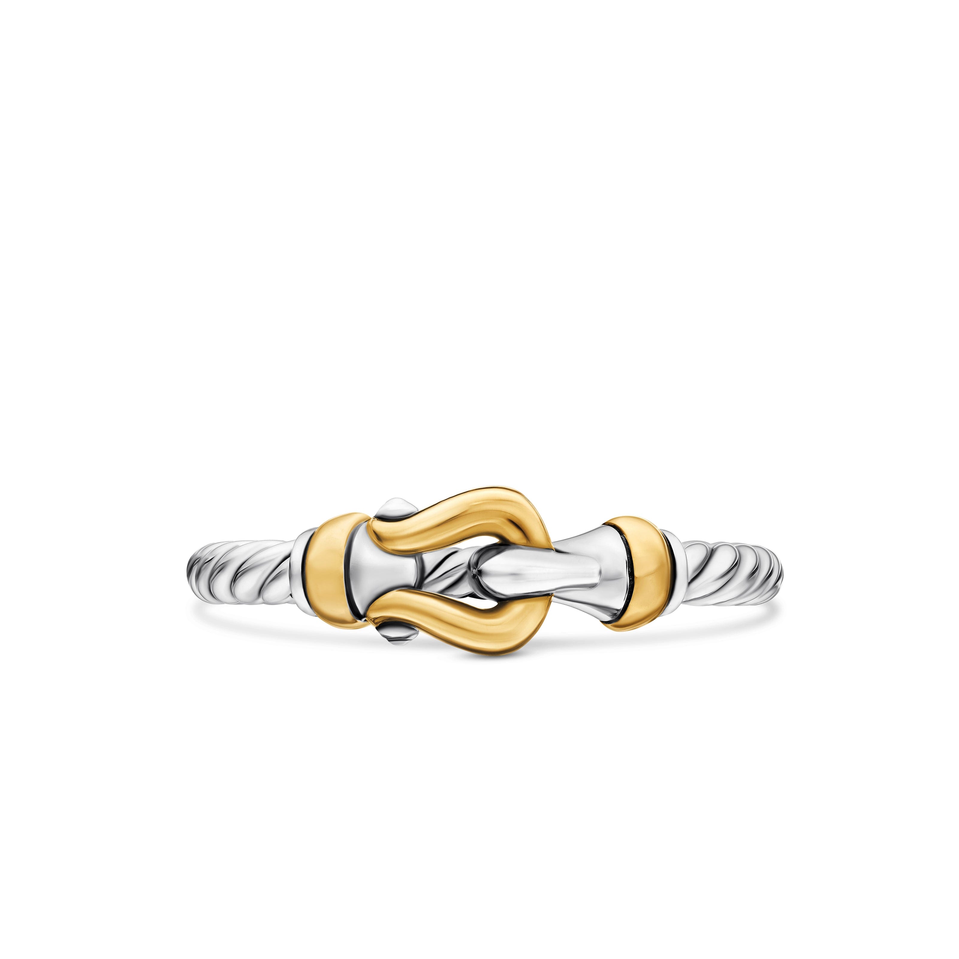 David Yurman Cable Collectibles® Collection Ring in Sterling Silver and 18k Gold