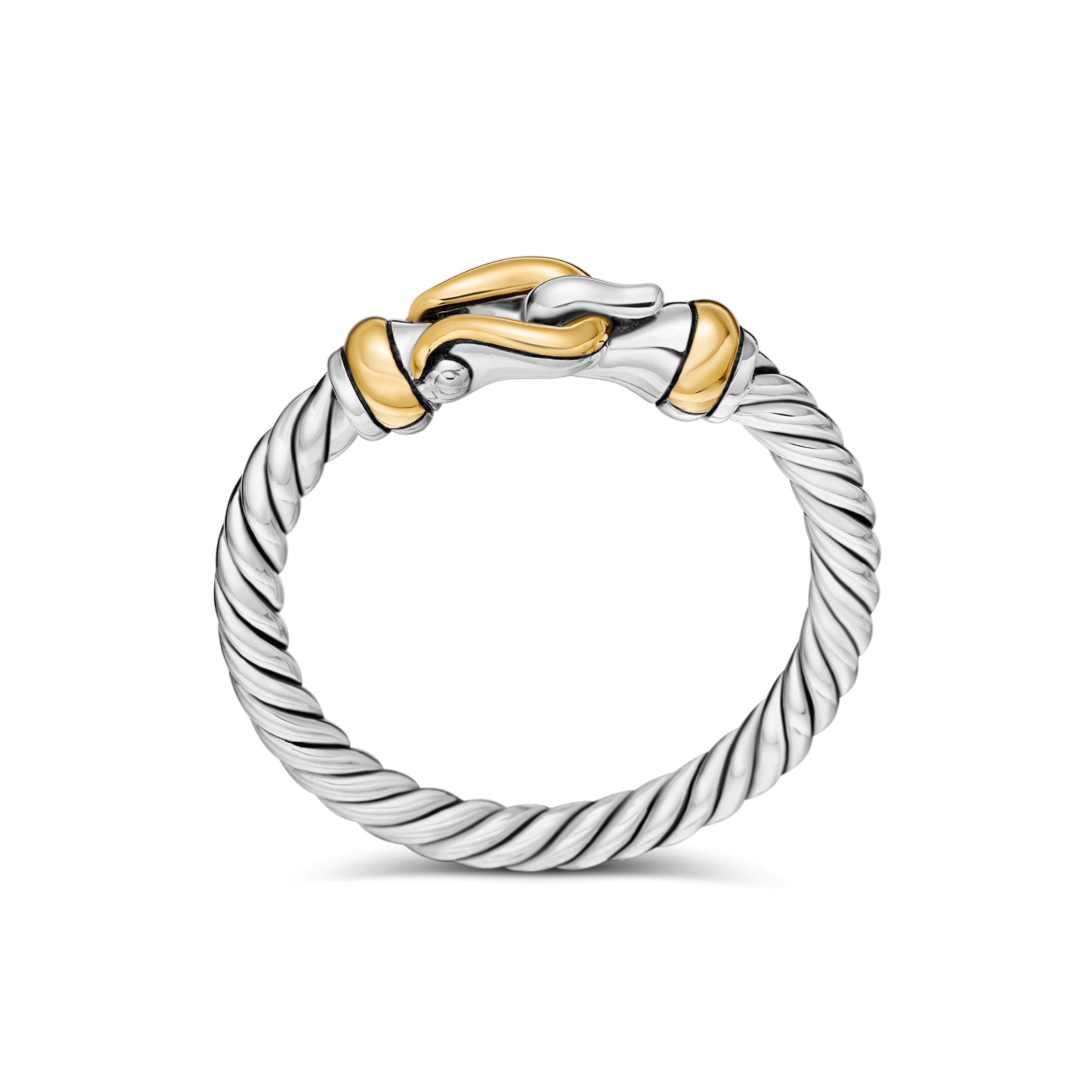 David Yurman Cable Collectibles® Collection Ring in Sterling Silver and 18k Gold