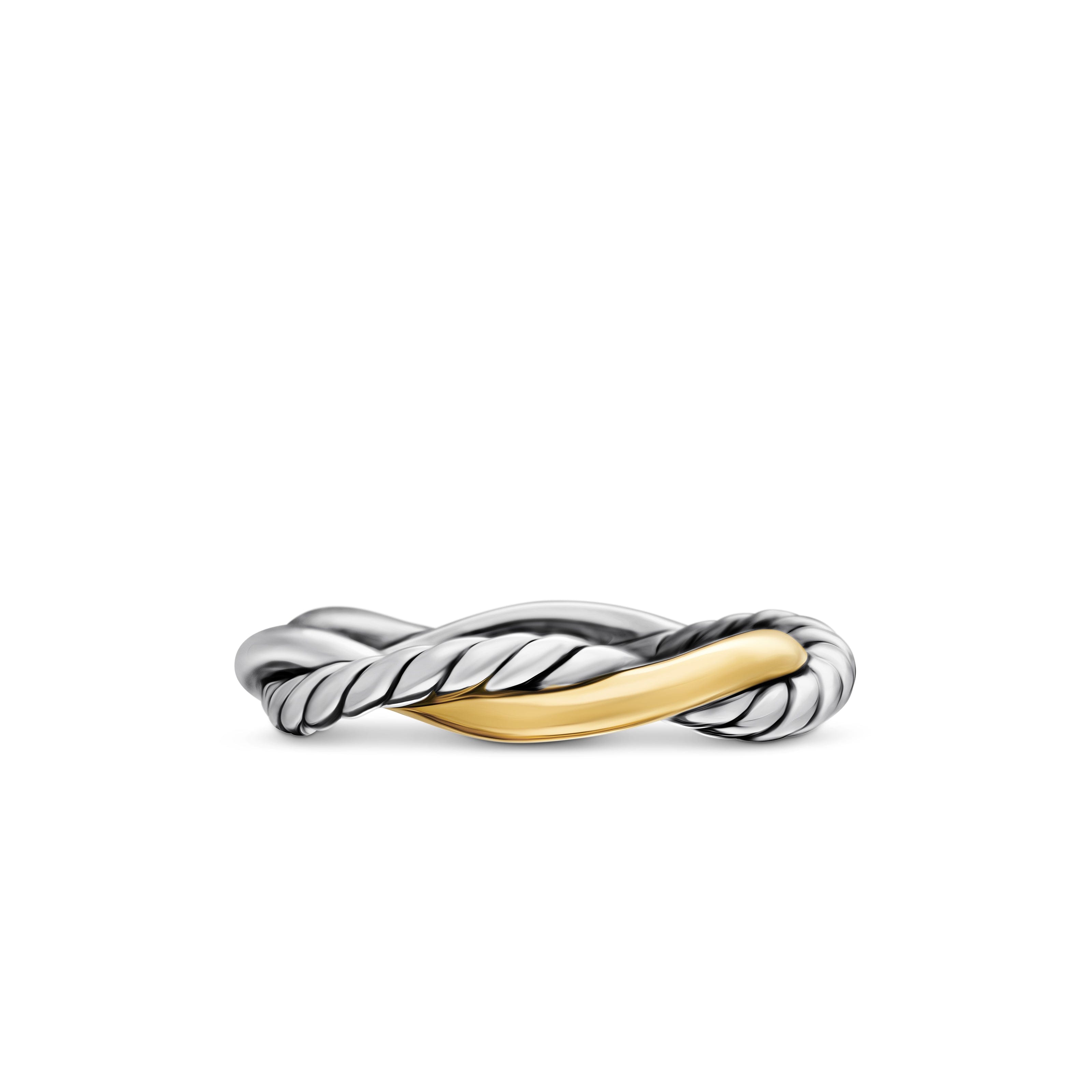David Yurman Infinity Collection Ring in Sterling Silver and 14k Gold