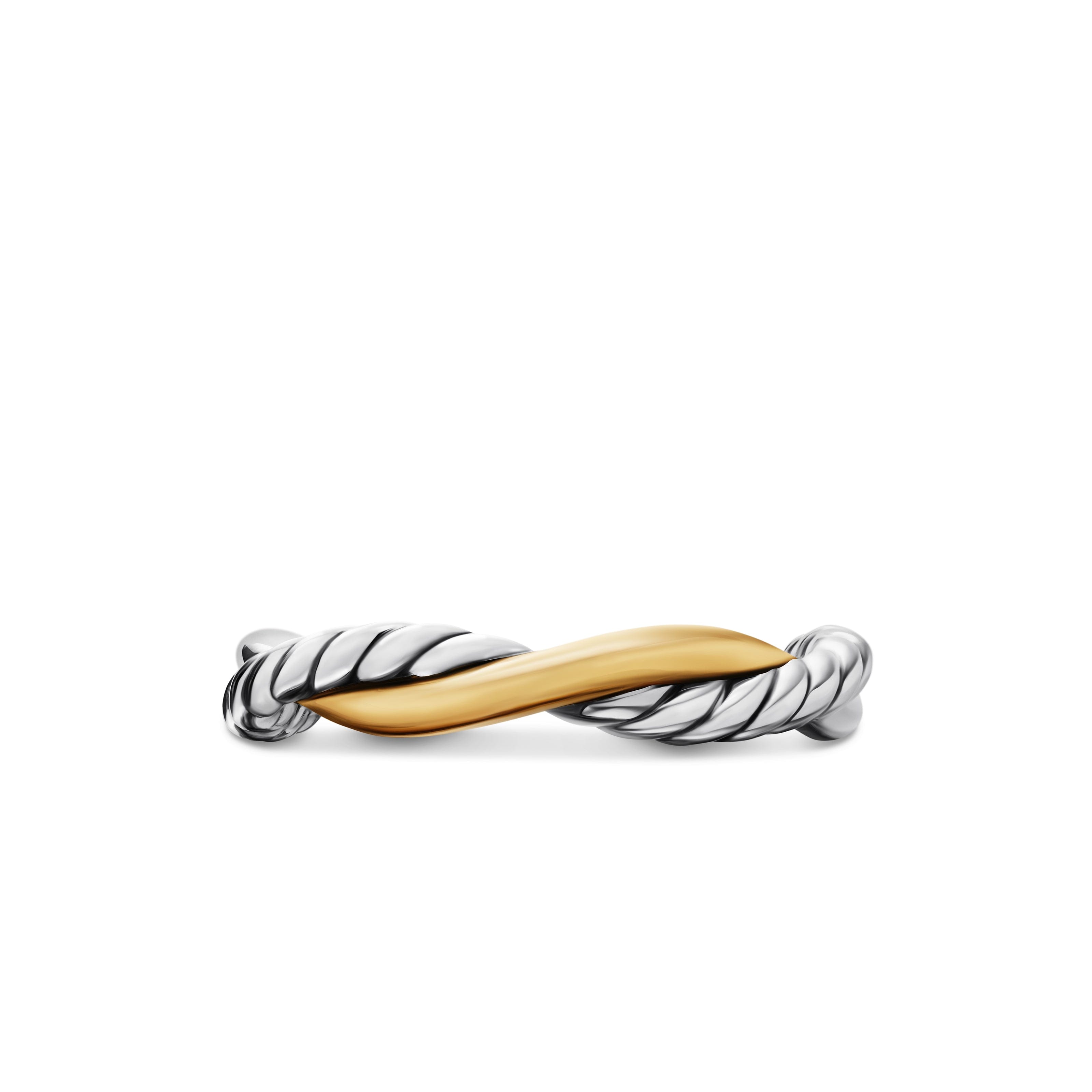 David Yurman Infinity Collection Ring in Sterling Silver and 14k Gold