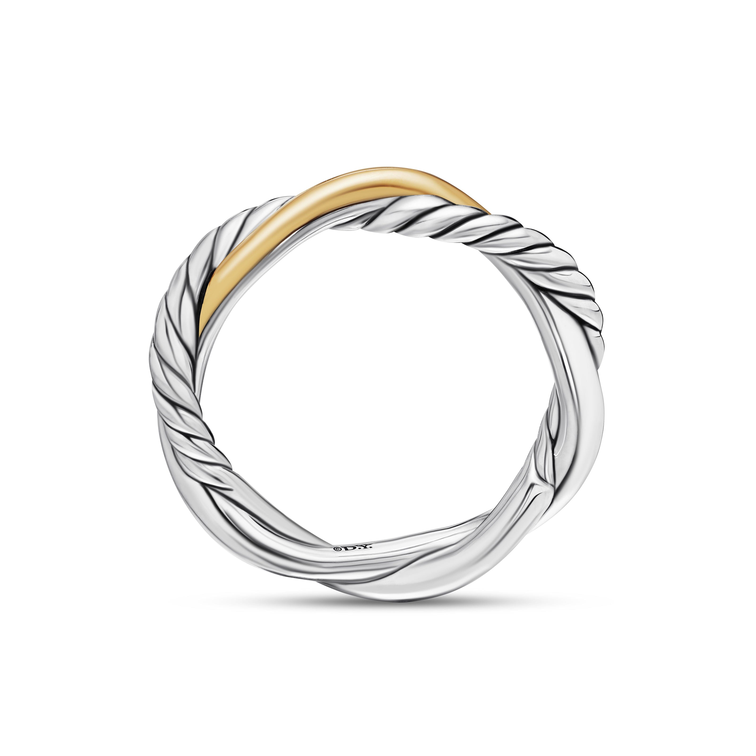 David Yurman Infinity Collection Ring in Sterling Silver and 14k Gold