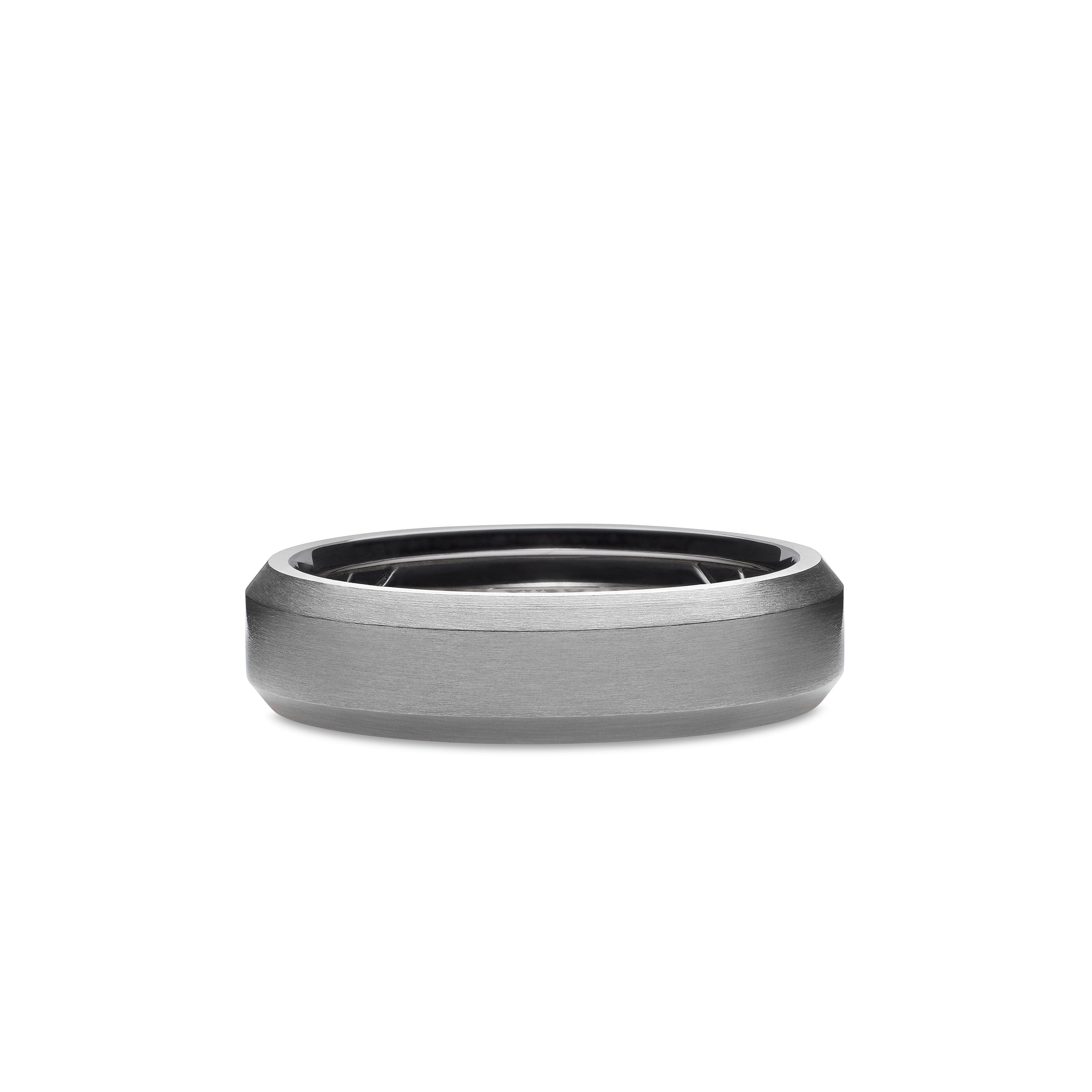 David Yurman Wedding Collection Ring in Grey Titantium