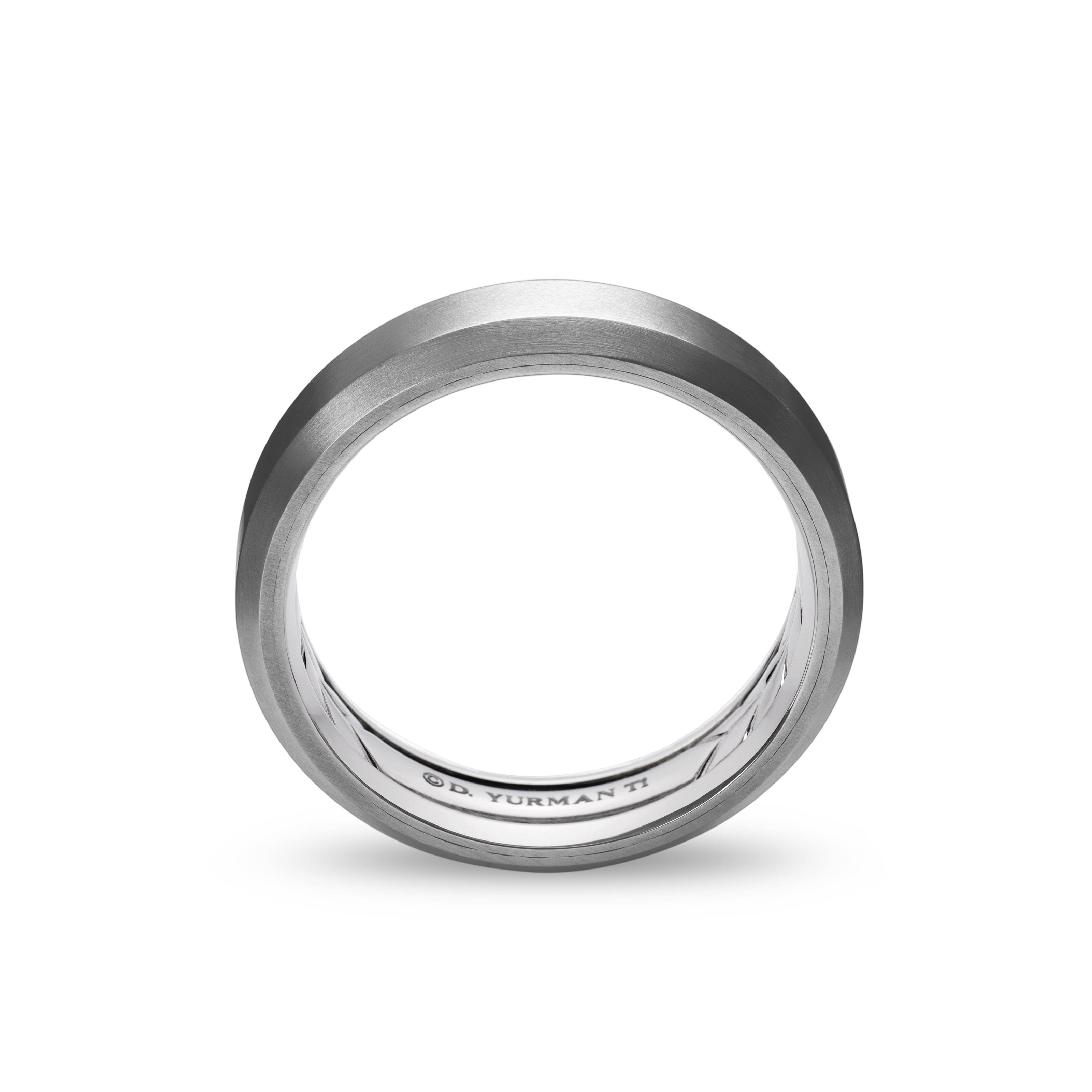 David Yurman Wedding Collection Ring in Grey Titantium