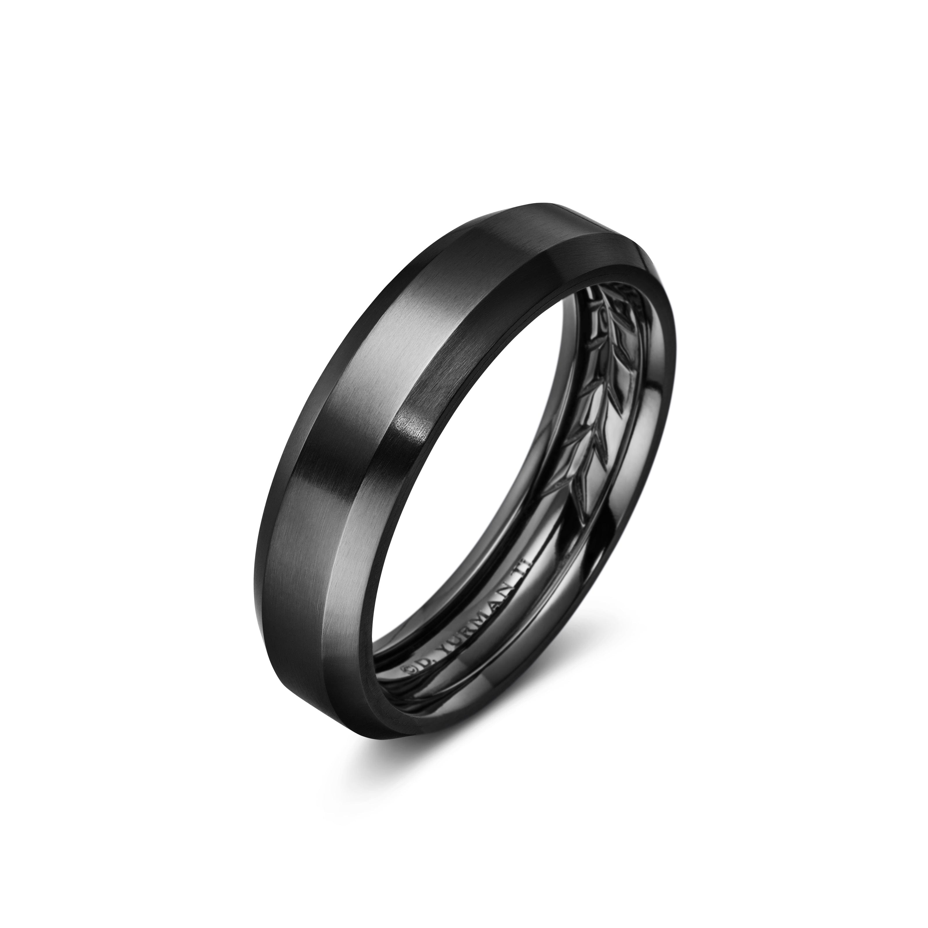 David Yurman Wedding Collection Ring in Black Titanium