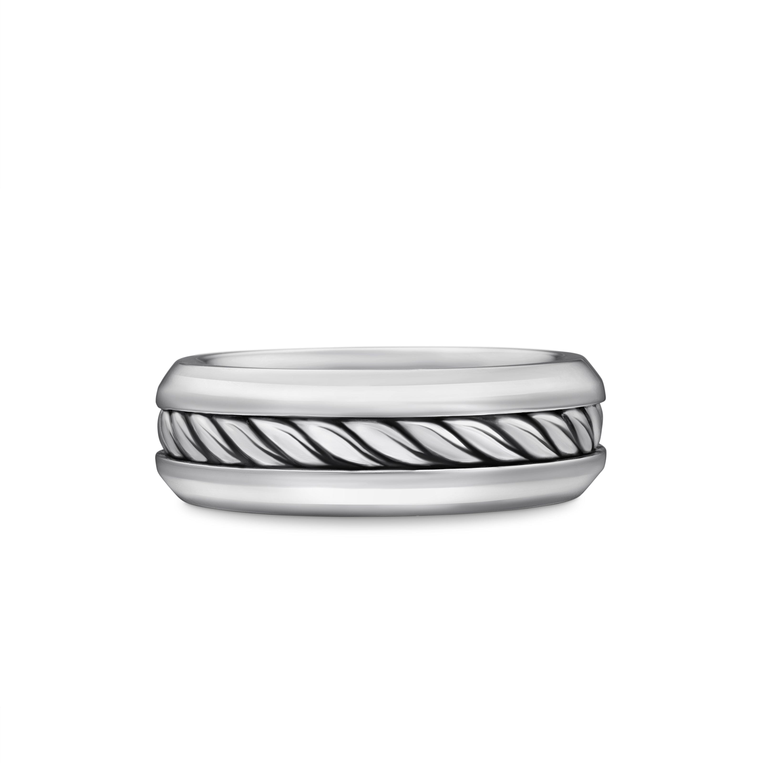David Yurman Sculpted Cable Collection Ring in Sterling Silver