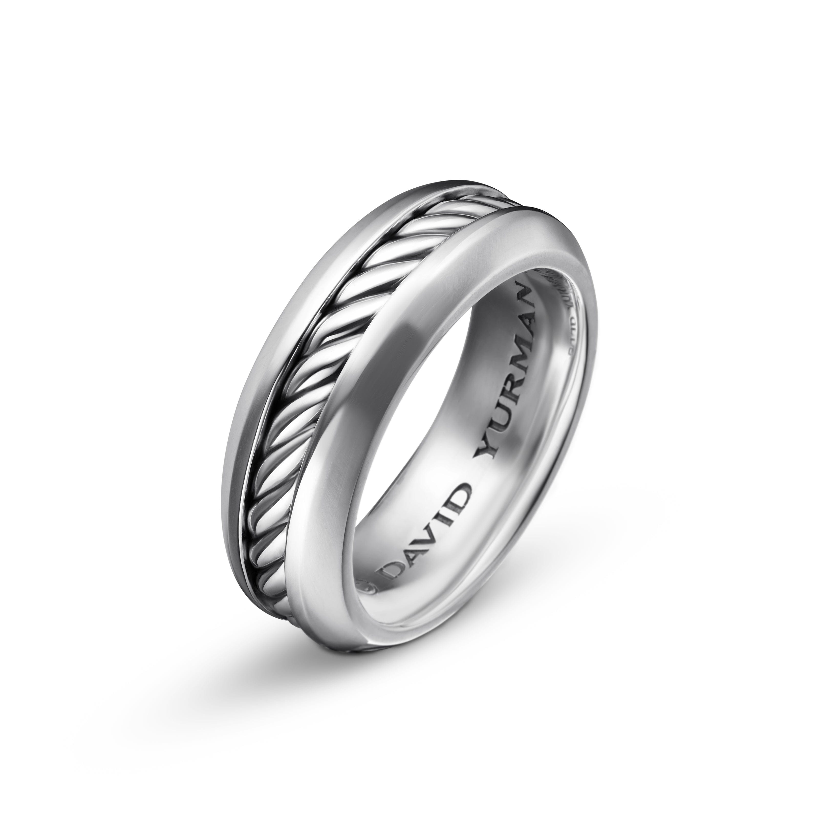 David Yurman Sculpted Cable Collection Ring in Sterling Silver