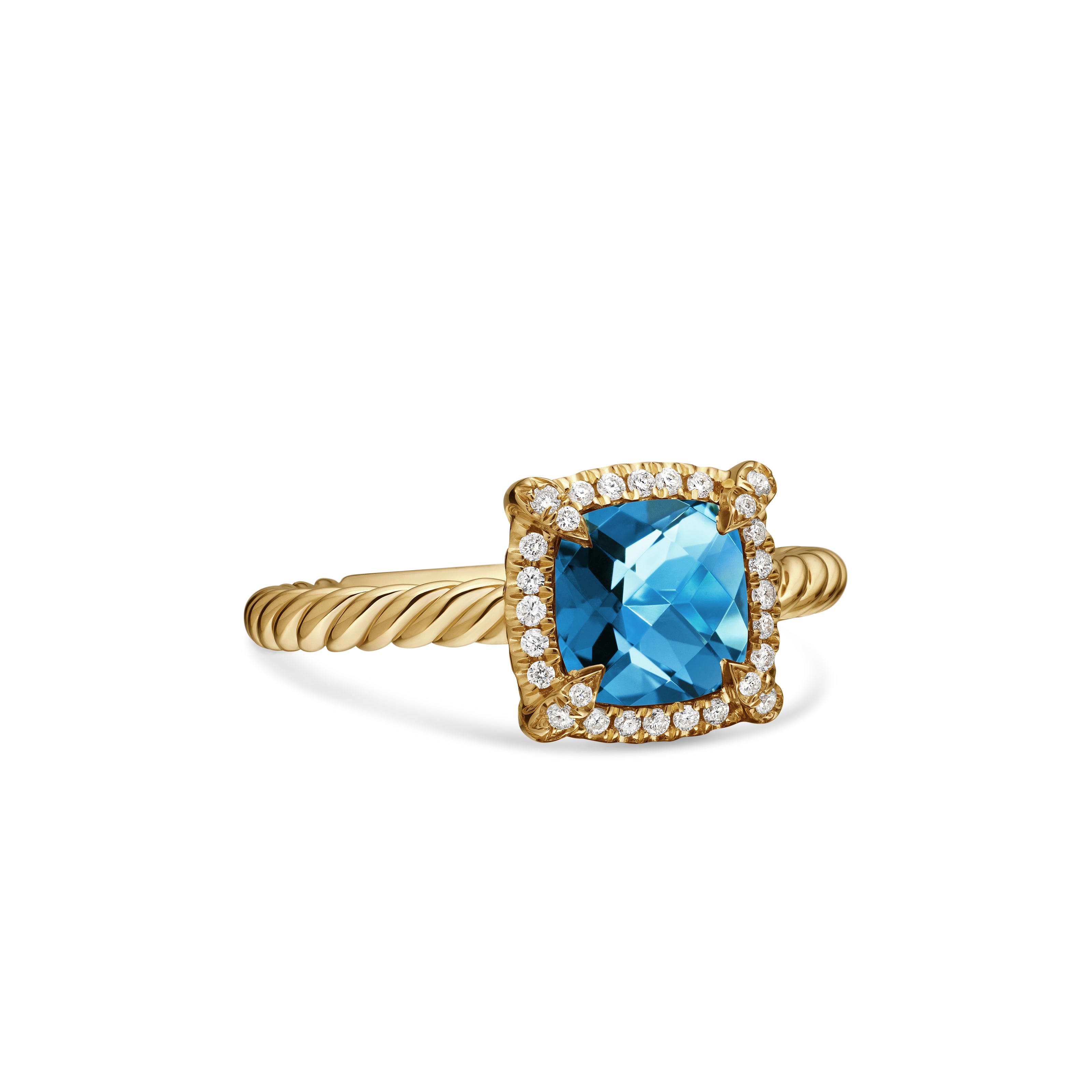 David Yurman Châtelaine® Collection Ring in 18K Yellow Gold