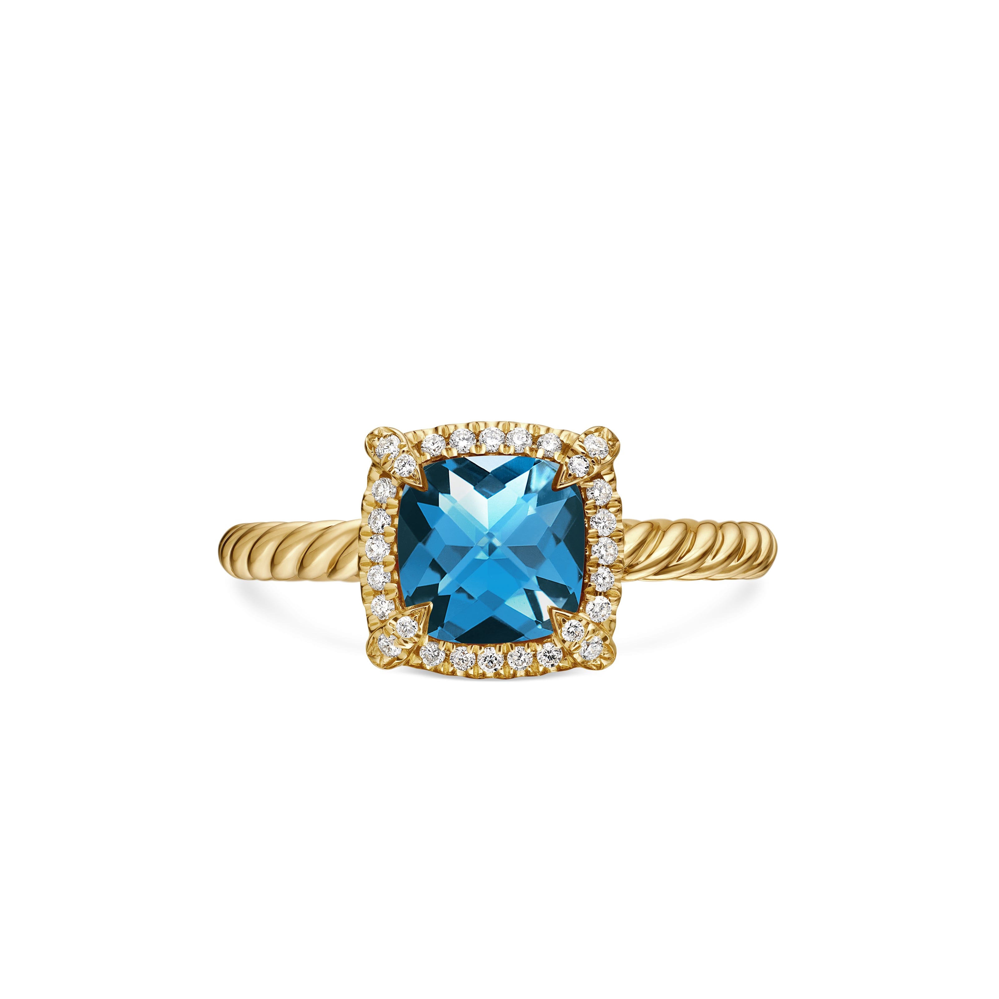 David Yurman Châtelaine® Collection Ring in 18K Yellow Gold