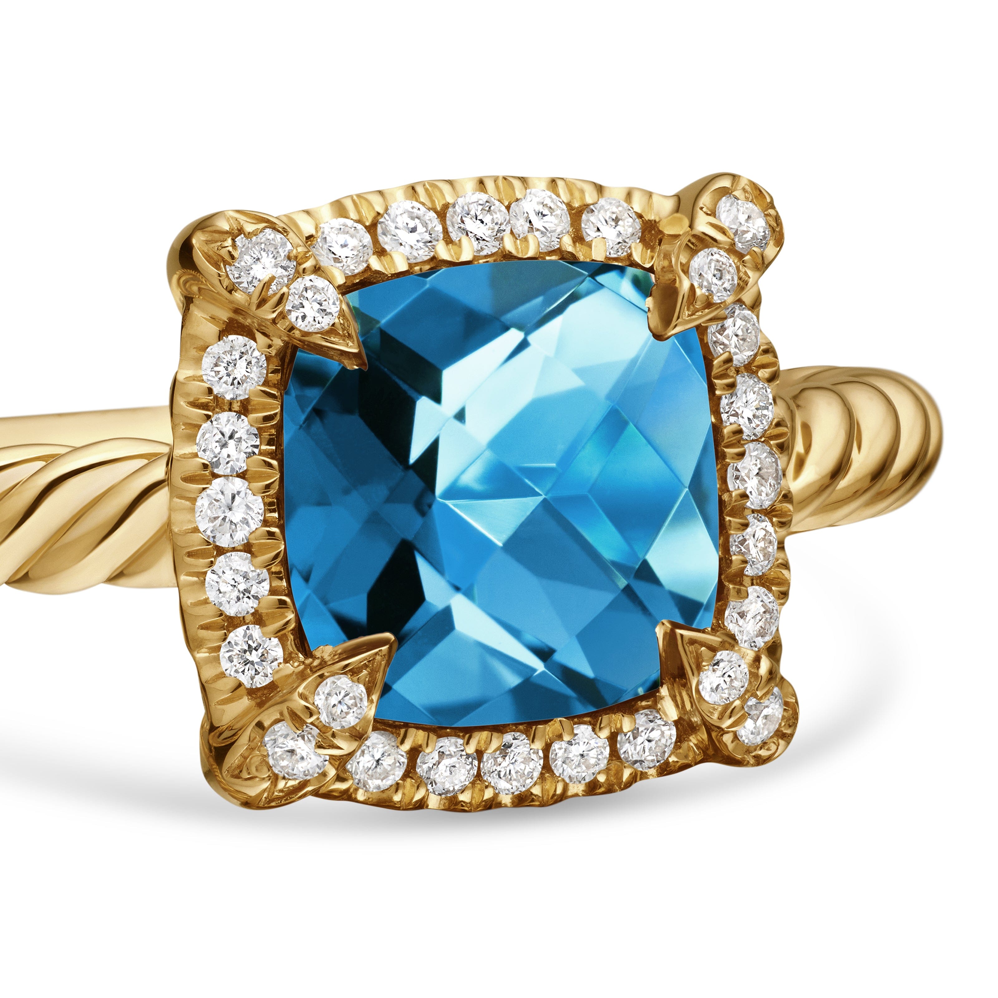 David Yurman Châtelaine® Collection Ring in 18K Yellow Gold