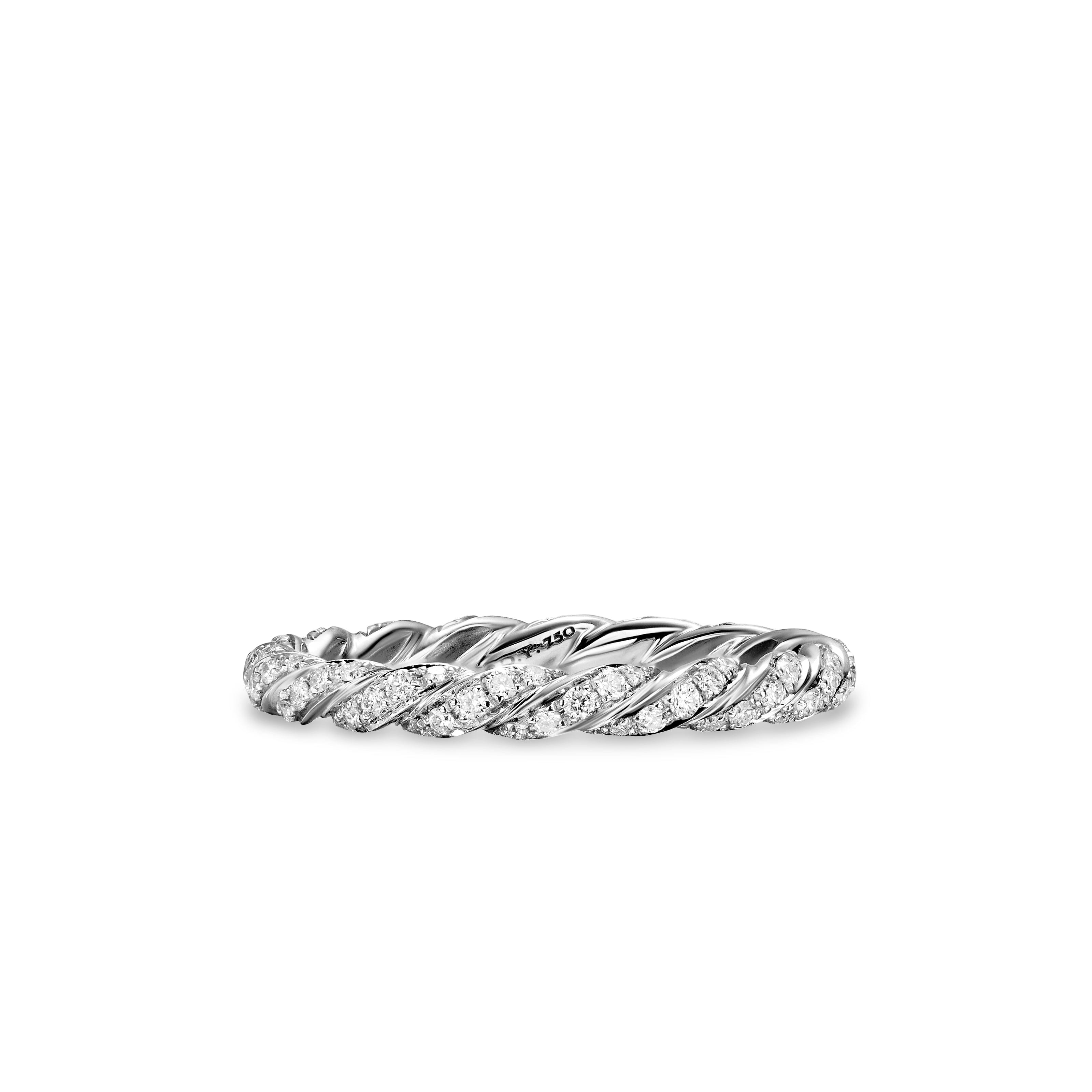 David Yurman Cable Collectibles® Collection Ring in 18K White Gold