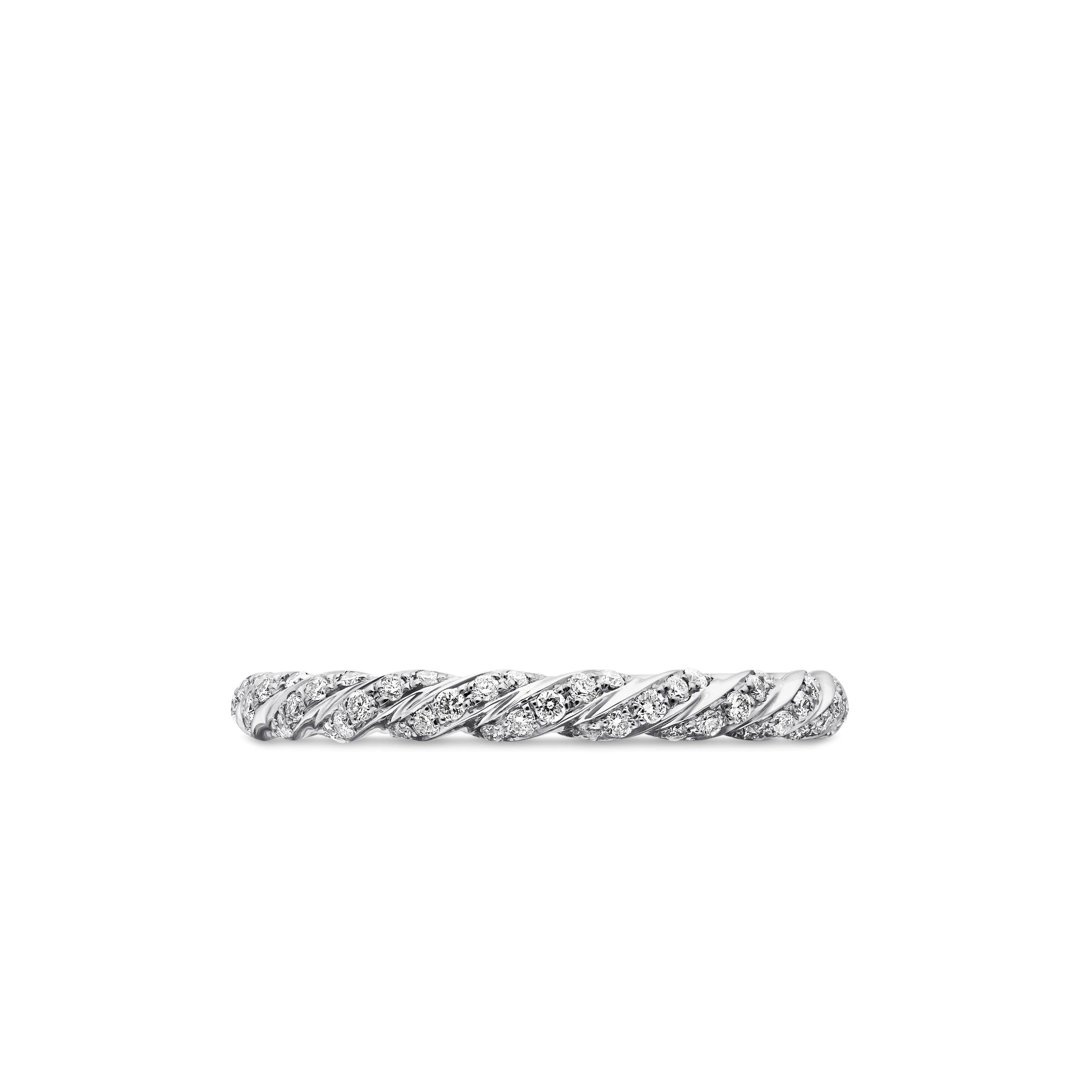 David Yurman Cable Collectibles® Collection Ring in 18K White Gold