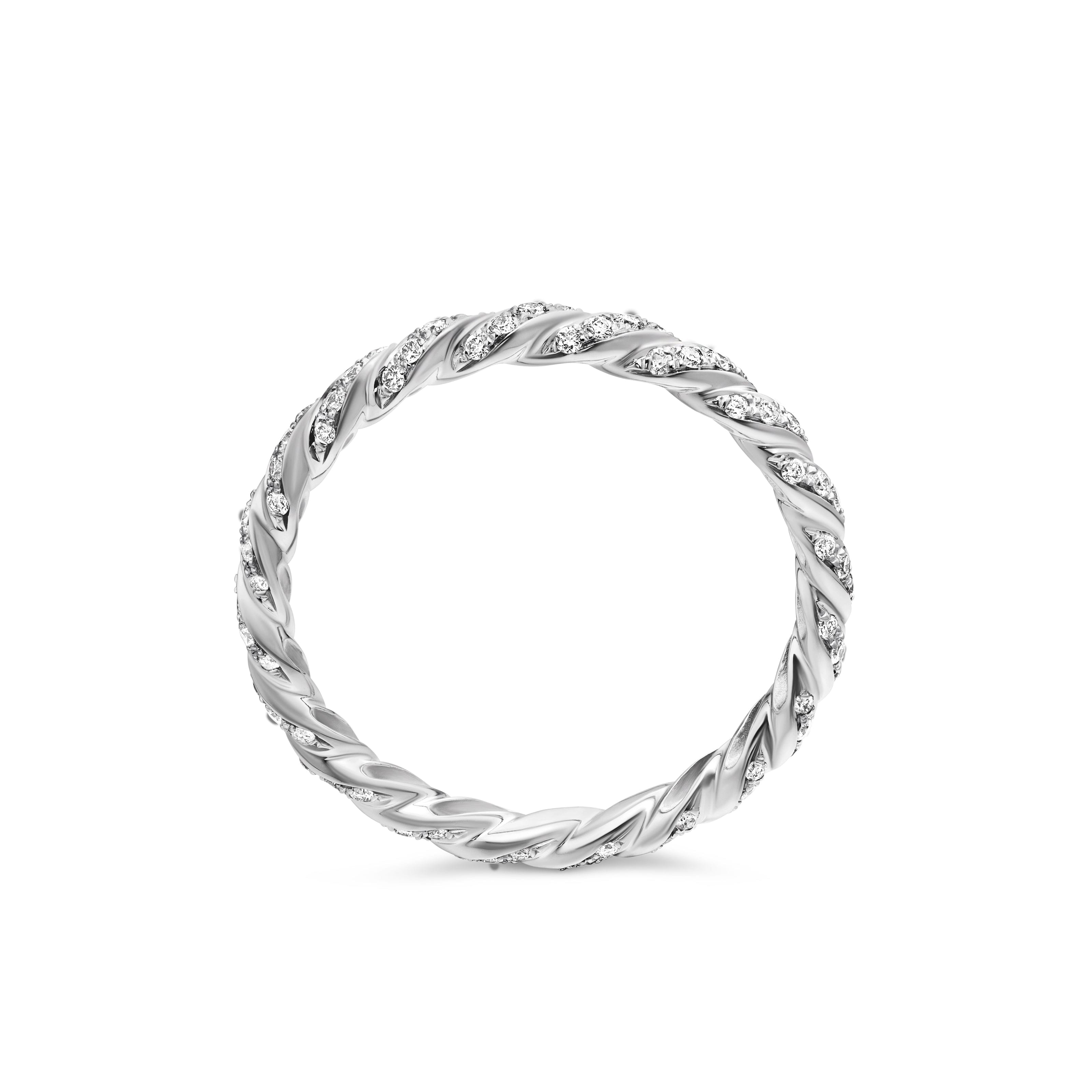 David Yurman Cable Collectibles® Collection Ring in 18K White Gold