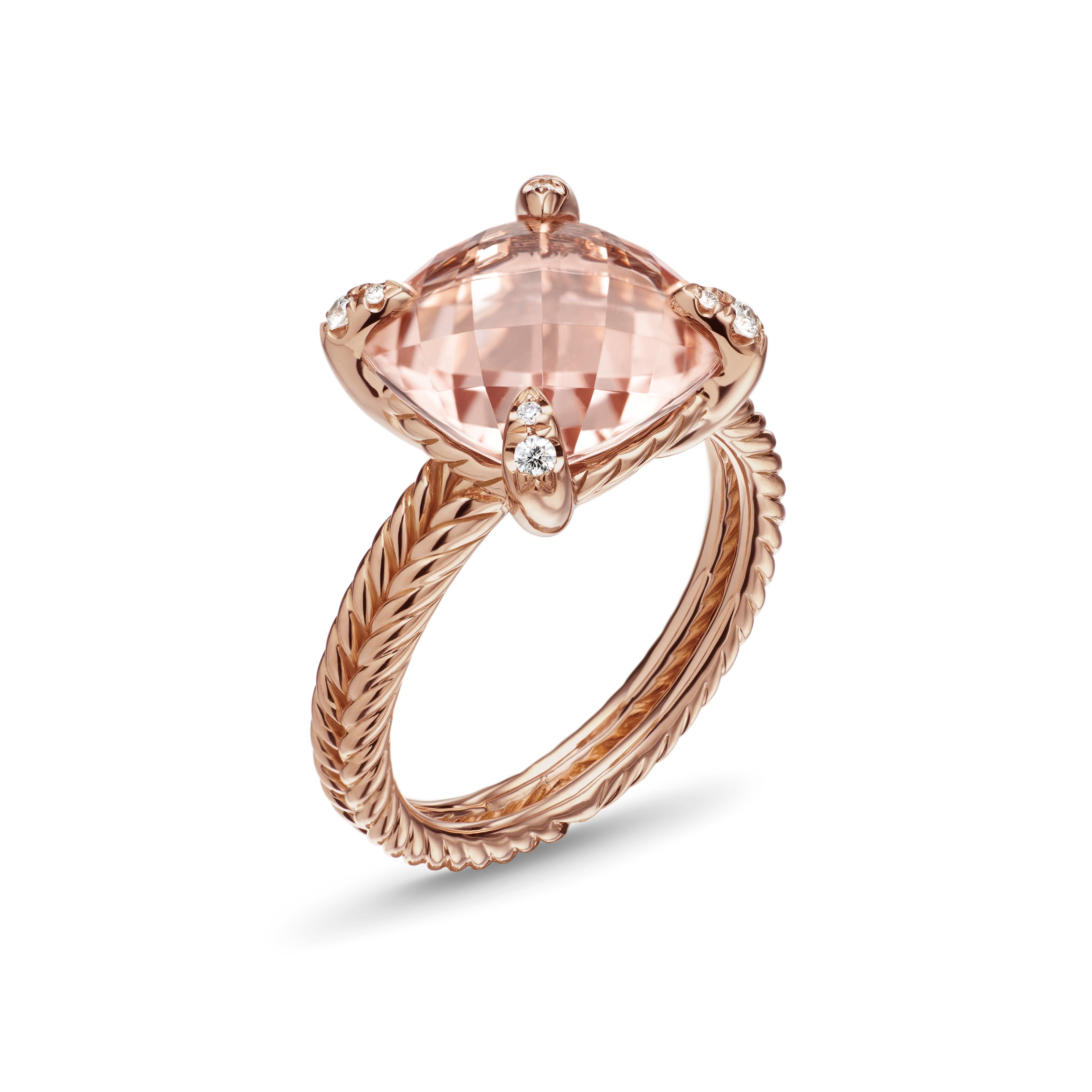 David Yurman Châtelaine® Collection Ring in 18K Rose Gold
