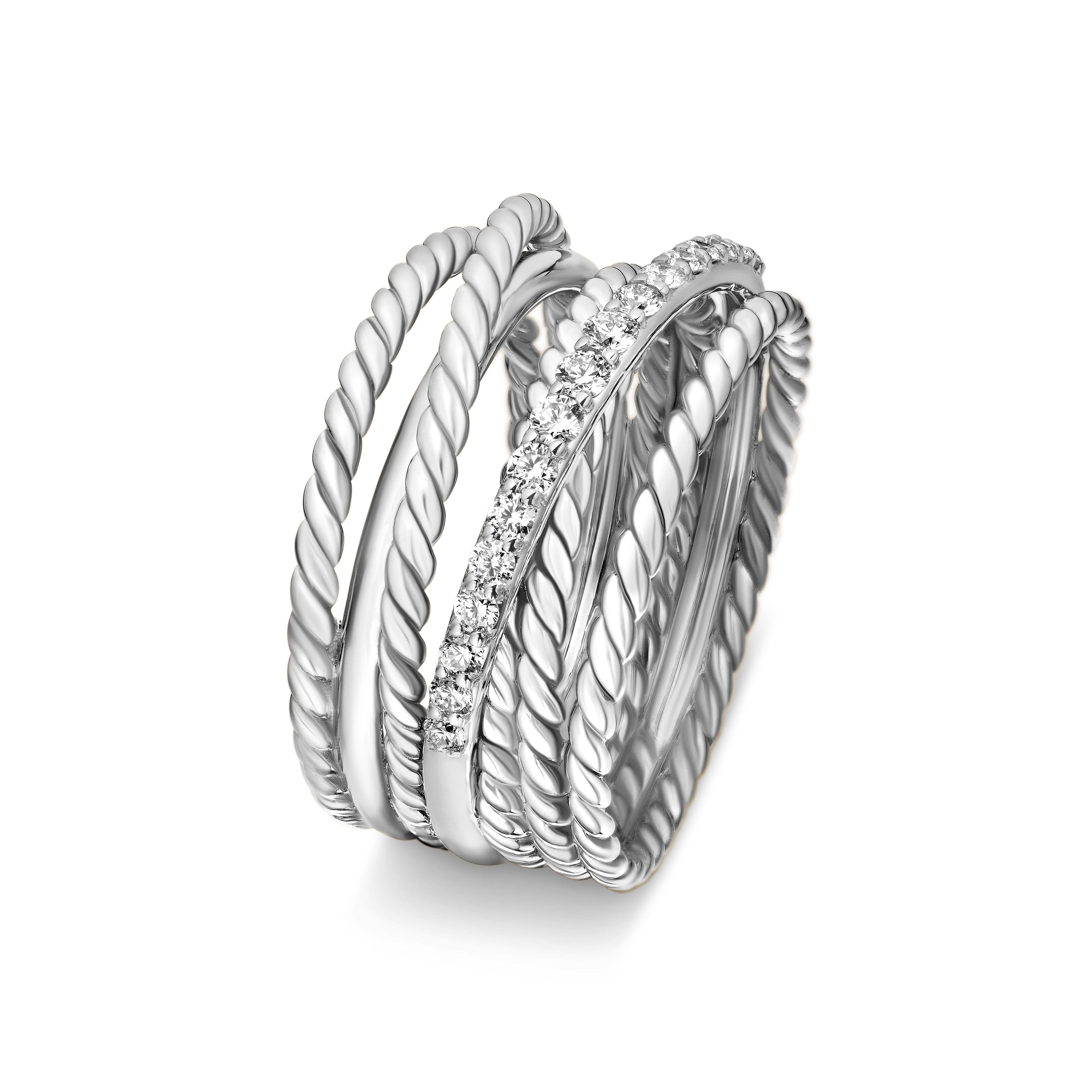 David Yurman Crossover® Collection Ring in Sterling Silver