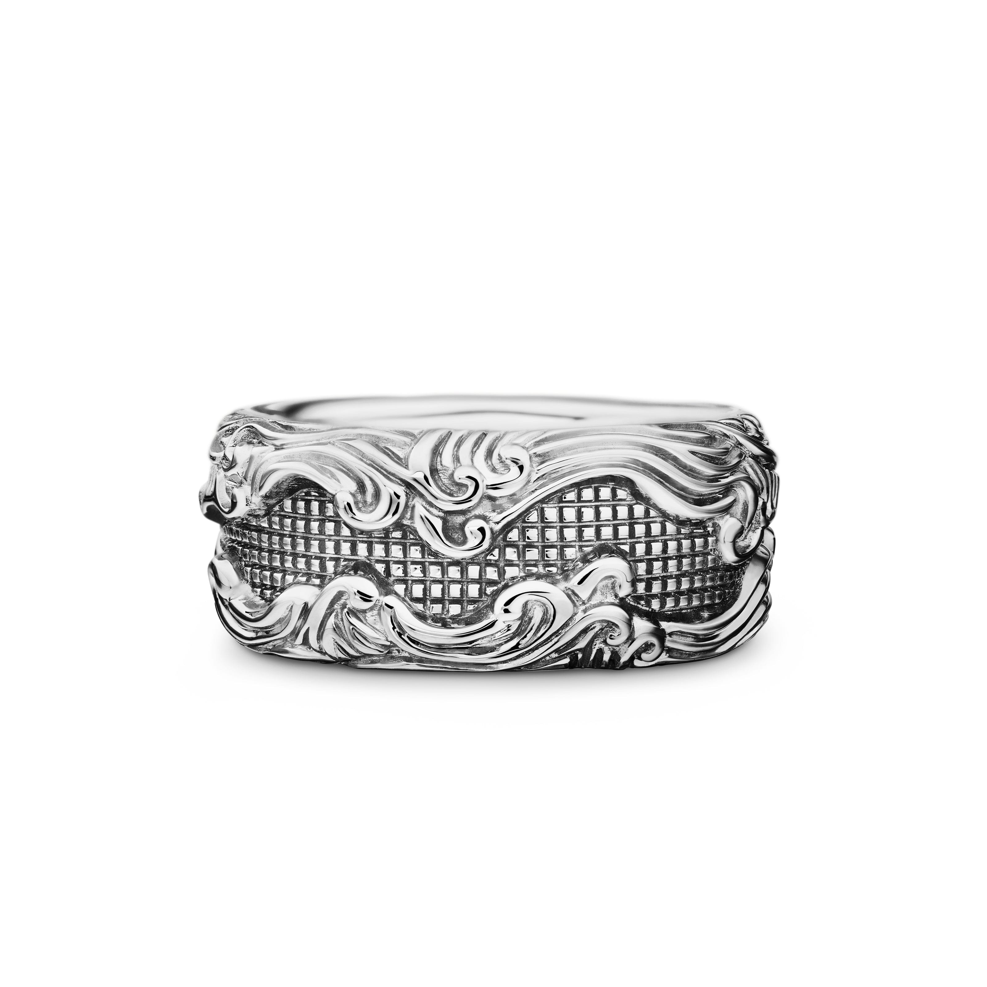David Yurman Waves Collection Ring in Sterling Silver