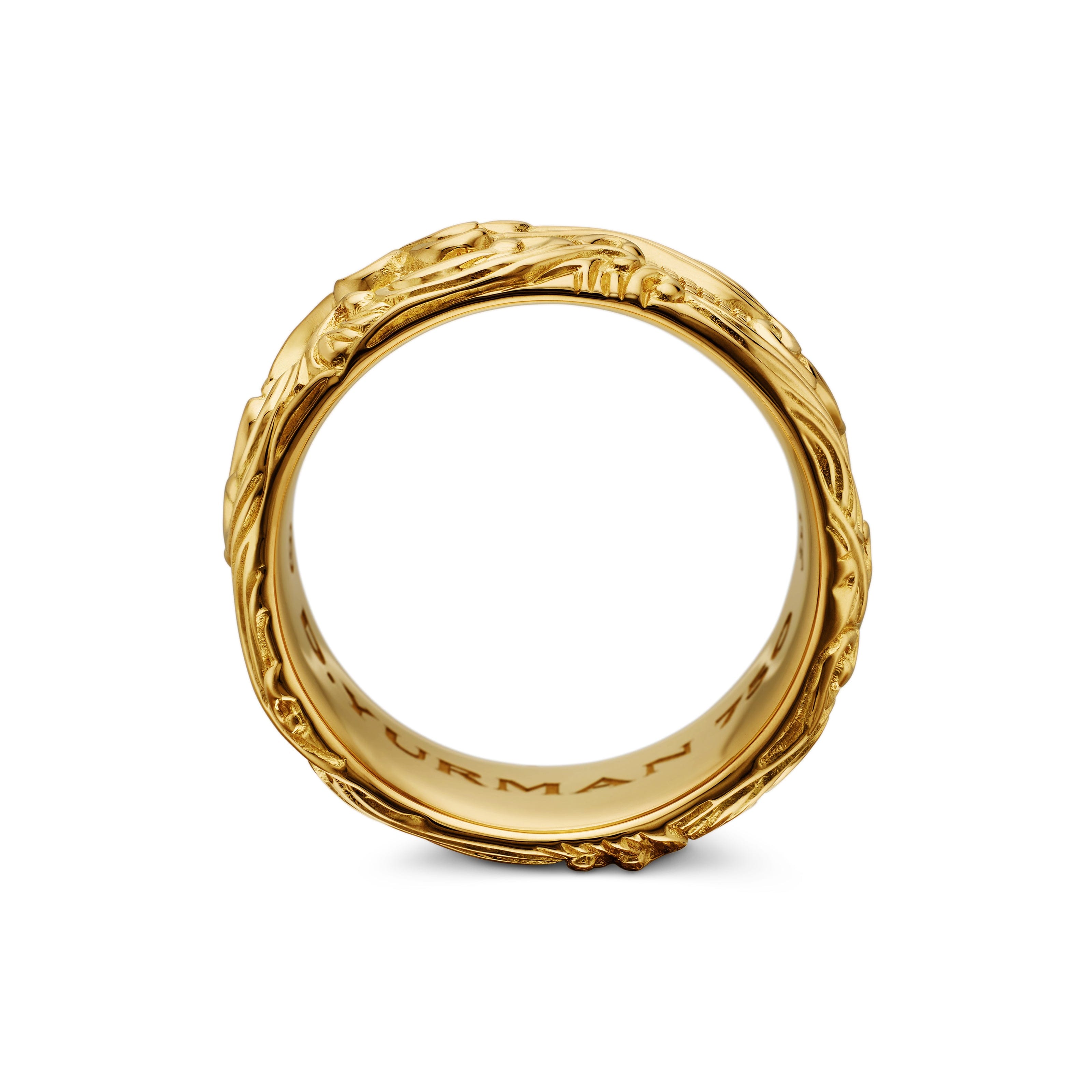David Yurman Waves Collection Ring in 18K Yellow Gold