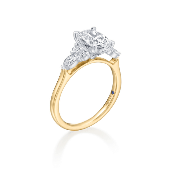 Moyer Collection 14K Yellow Gold Oval Shape Diamond Accent Engagement Ring - 405629 (Copy)