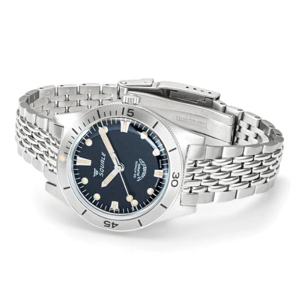 Squale Super-Squale Arabic Numerals on Bracelet - SUPERMBKBK.AC
