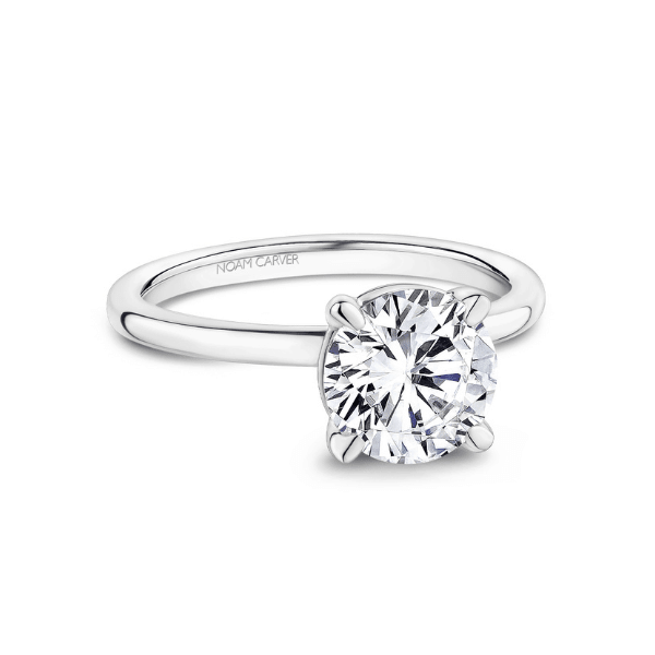 Noam Carver Platinum Round Solitaire Diamond Engagement Ring - B371-01WZ-200A