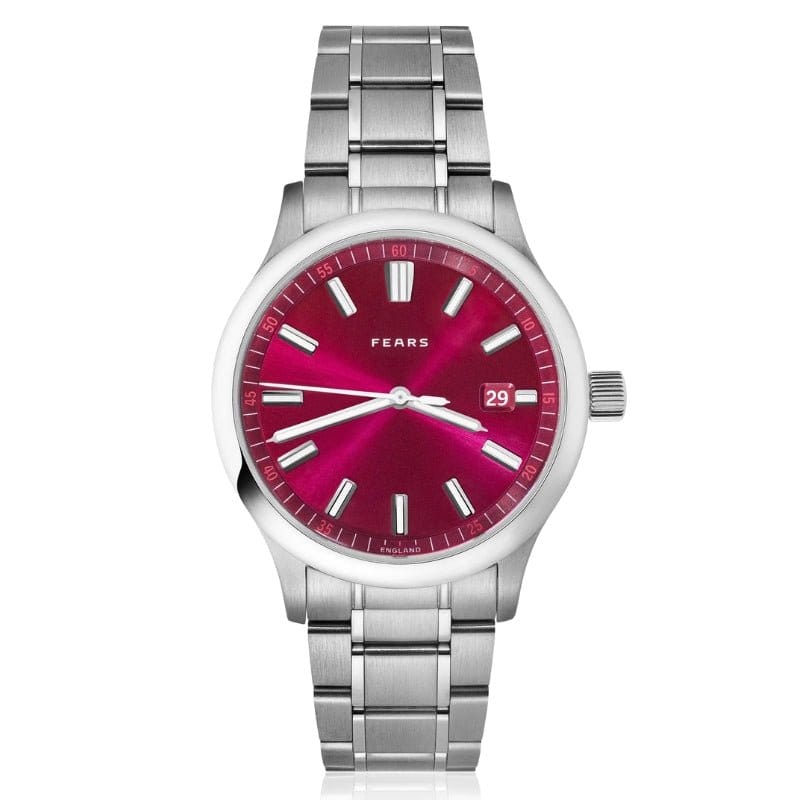 Fears Redcliff 39.5 Date Cherry Red on Bracelet