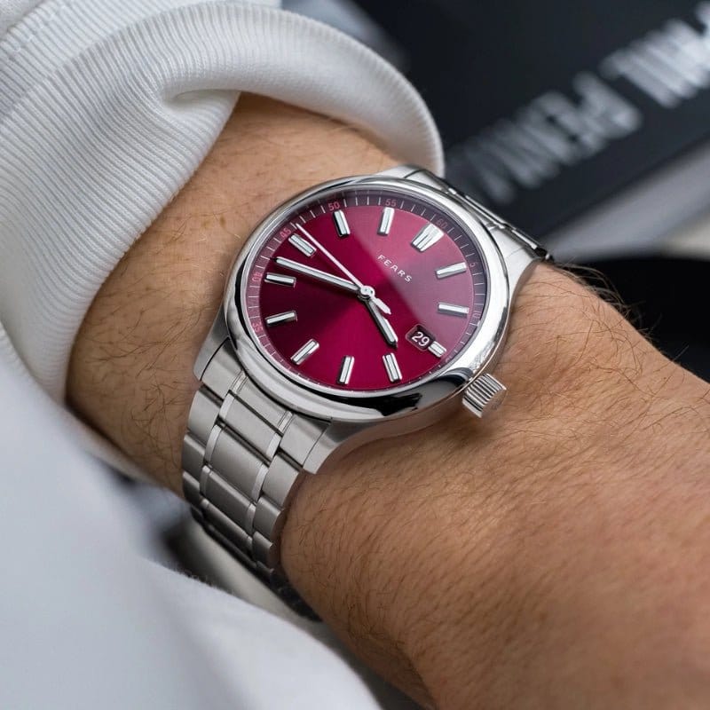 Fears Redcliff 39.5 Date Cherry Red on Bracelet
