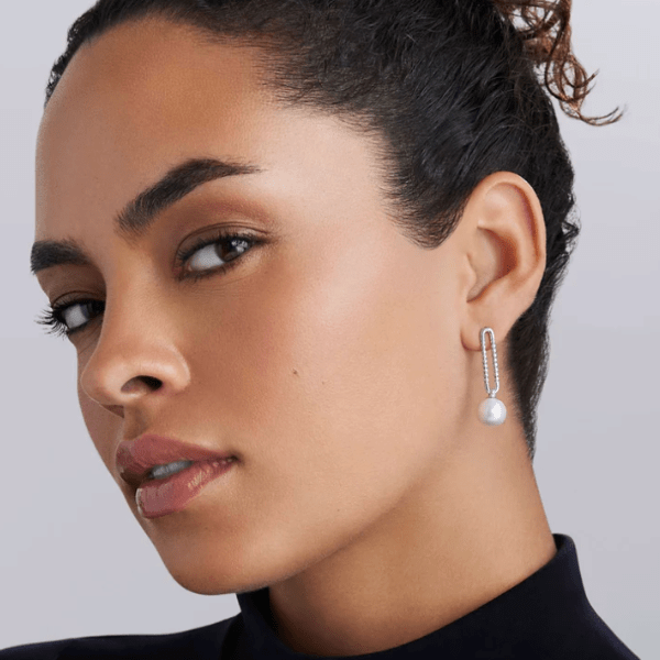 Lagos Sterling Silver Pearl Drop Earrings - 01-82184-M