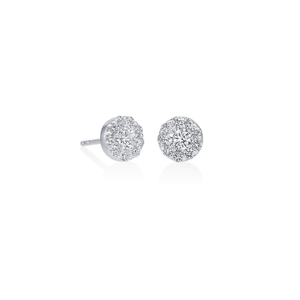 Moyer Collection 14K White Gold 0.86ctw Diamond Cluster Stud Earrings - 155248