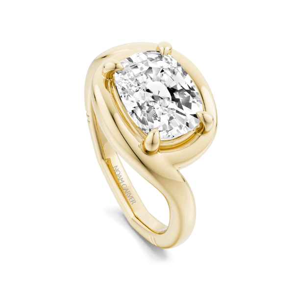 Noam Carver 14K Yellow Gold Wrapped Elongated Cushion Engagement Ring - A144-01YM-FCYA
