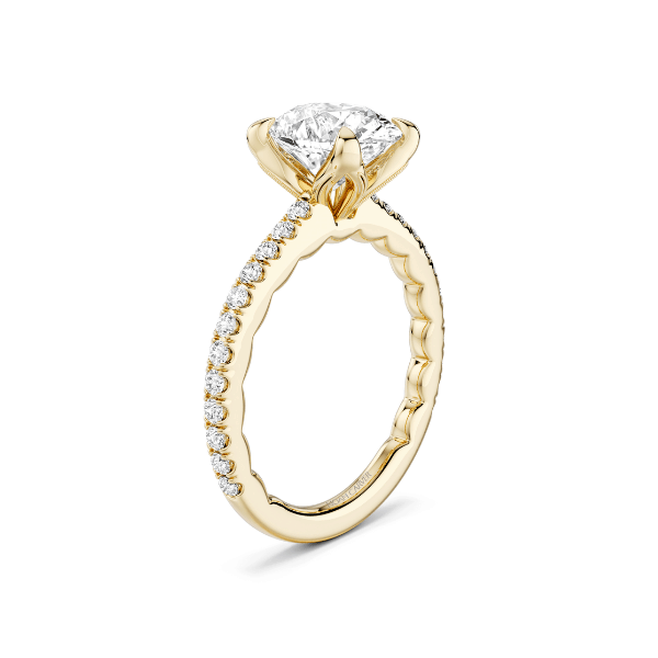 Noam Carver 18K Yellow Gold Oval Engagement Ring - LU048-02YS18-A