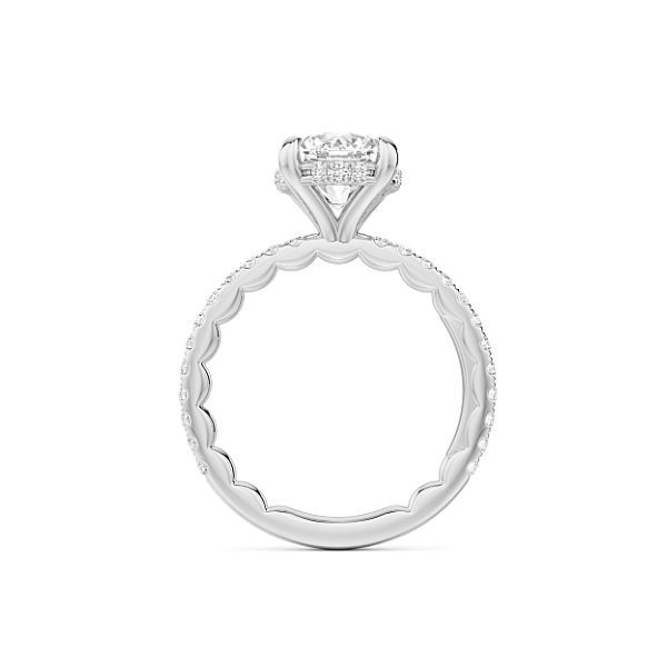 Noam Carver 14K White Gold Diamond Engagement Ring - LU002-01WS18-A