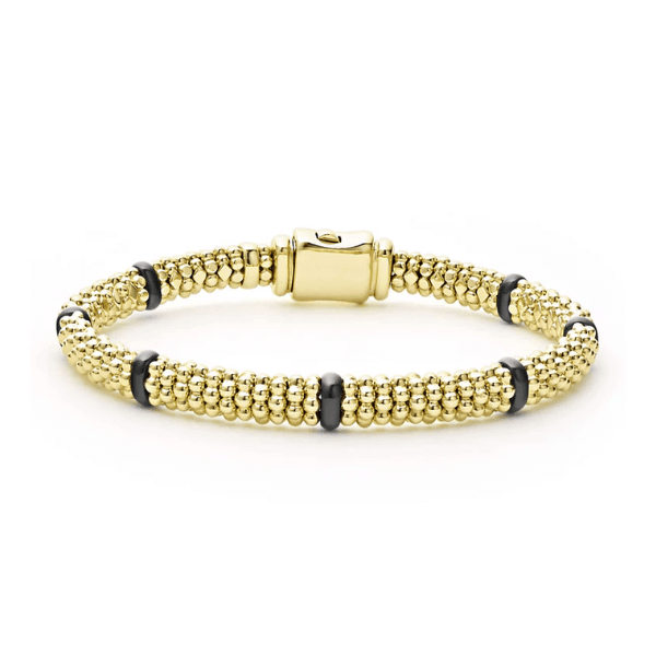 Lagos Ceramic and 18K Gold Caviar Bracelet - 05-10368-CB7