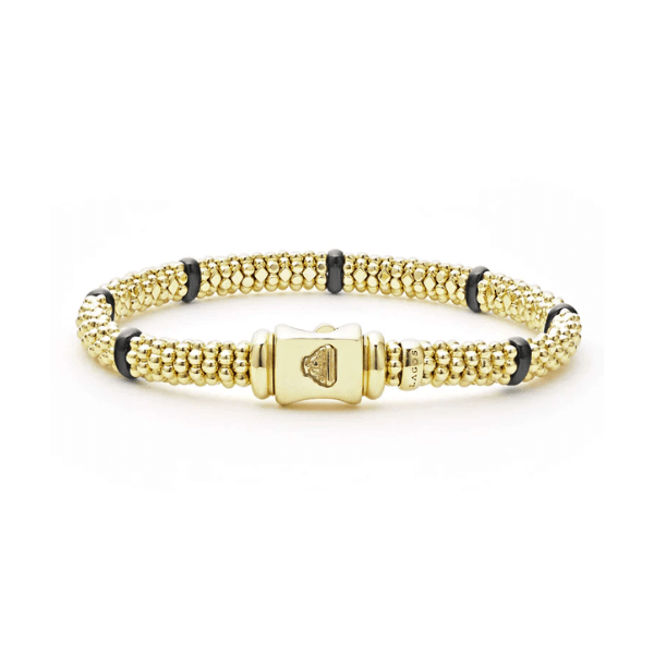 Lagos Ceramic and 18K Gold Caviar Bracelet - 05-10368-CB7