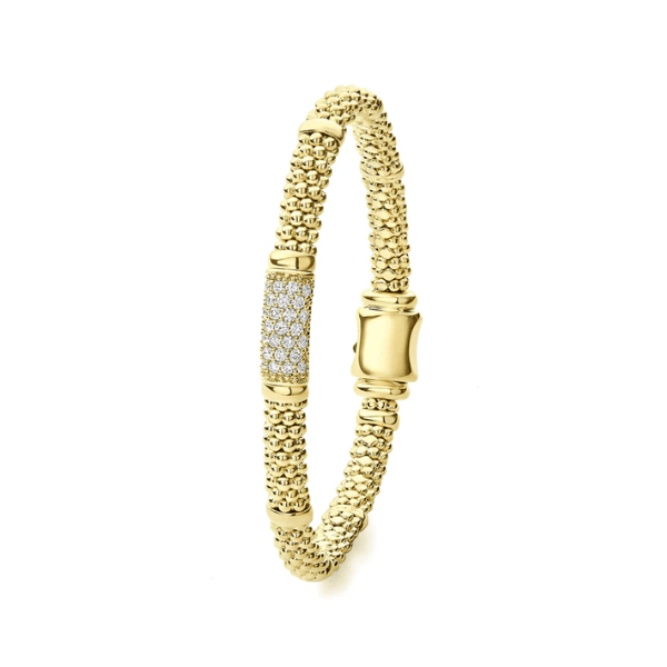 Lagos 18K Gold Diamond Bracelet 6mm - 05-10322-DDM