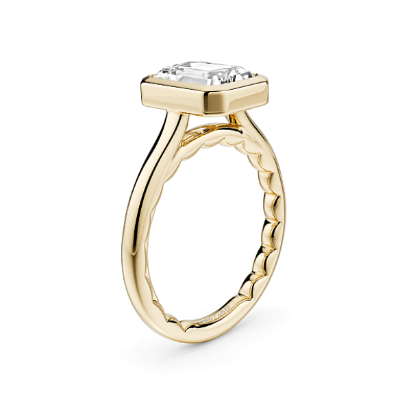 Noam Carver 14K Yellow Gold Emerald Bezel Set Engagement Ring - LU029-01YM2-A