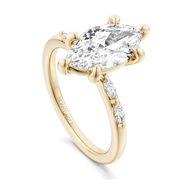 Noam Carver 14K Yellow Gold Marquise Diamond Engagement Ring - B482-01YM-FCYA