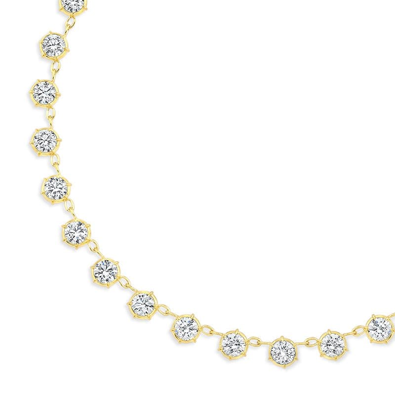 Rahaminov 18K Yellow Gold 18.20ctw Diamond "Elizabeth" Necklace - NK-8563-YG