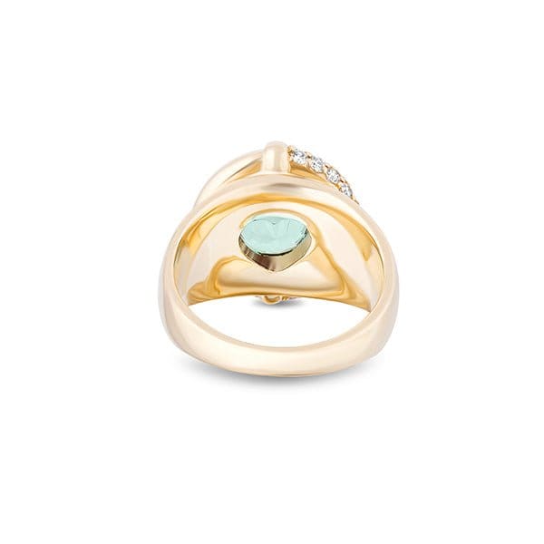 Mason & Books 14K Yellow Gold Mint Tourmaline, Pearl & Diamond Sugar & Spice Ring - SSCR01